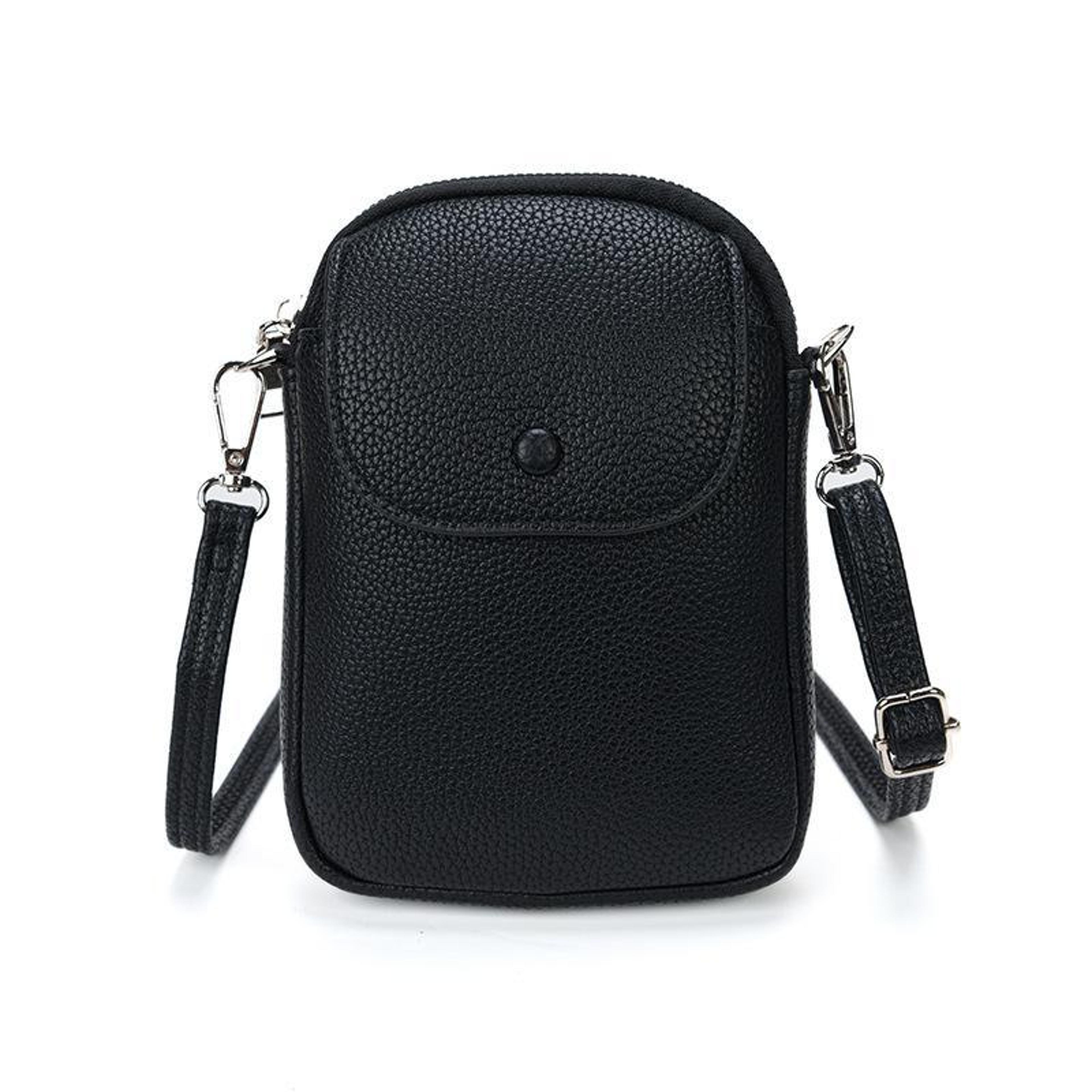 pebble grain phone crossbody bag for women compact shoulder purse