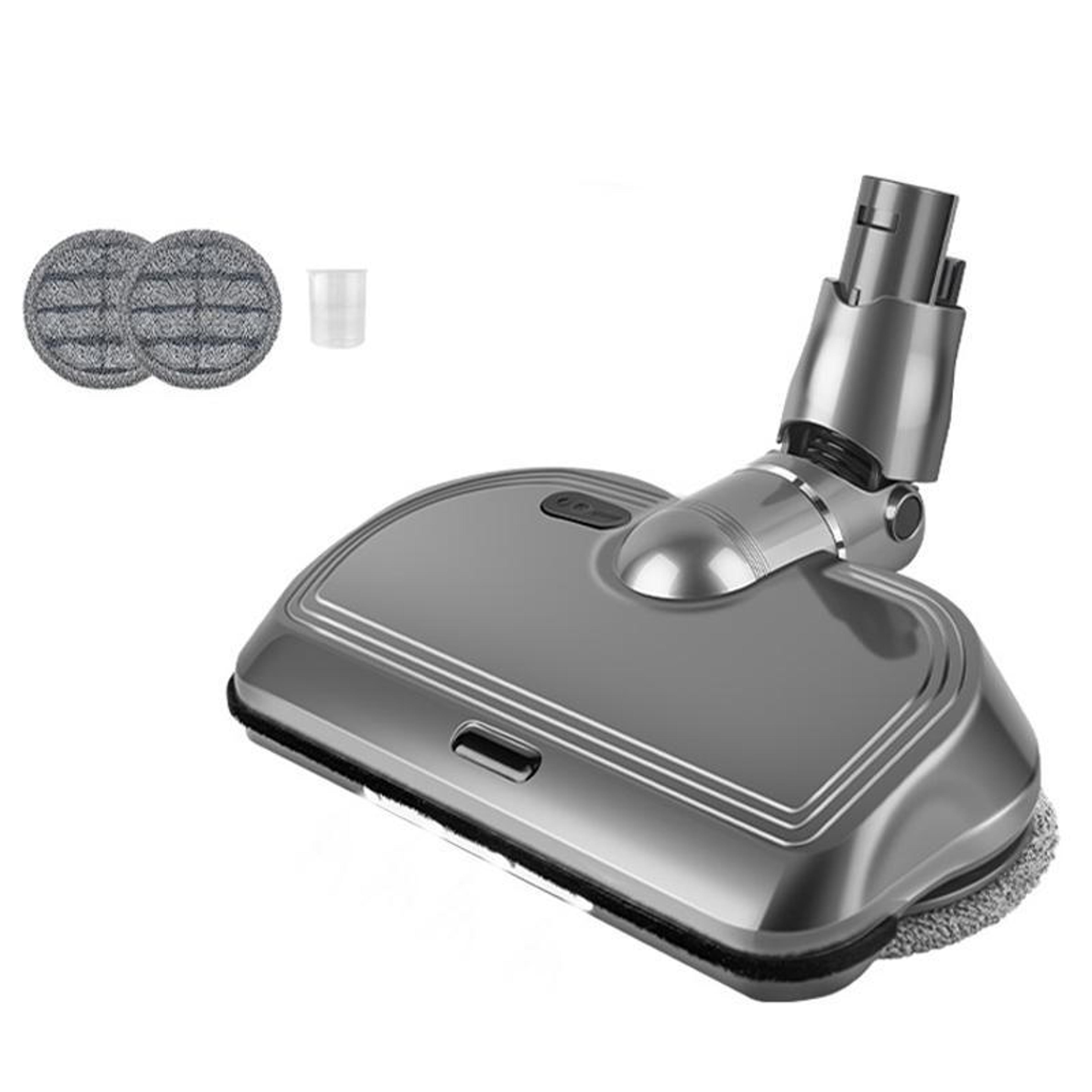 mop head brush attachment with water tank and microfiber mop pads