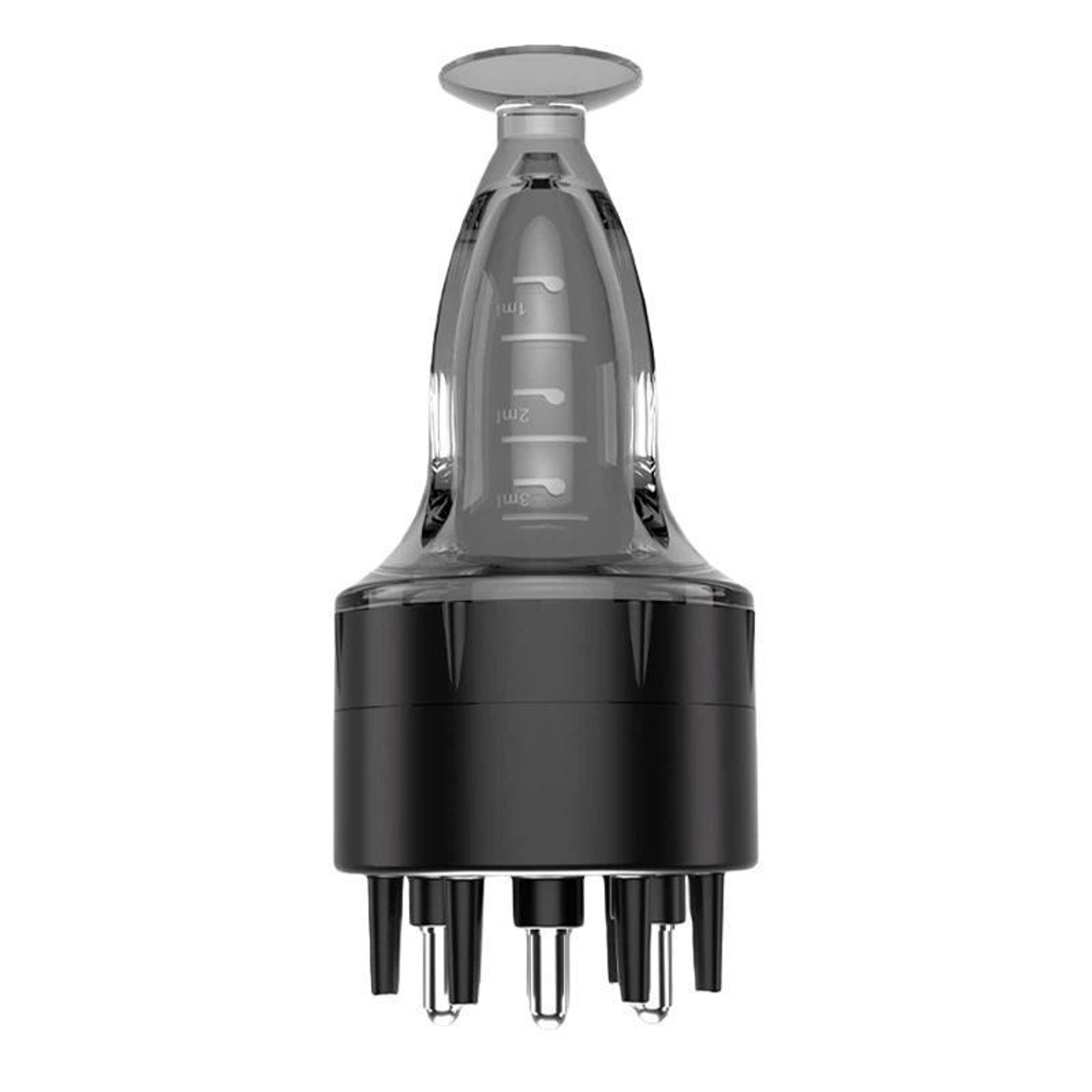 scalp serum applicator with roller massage comb for hair oil and root care
