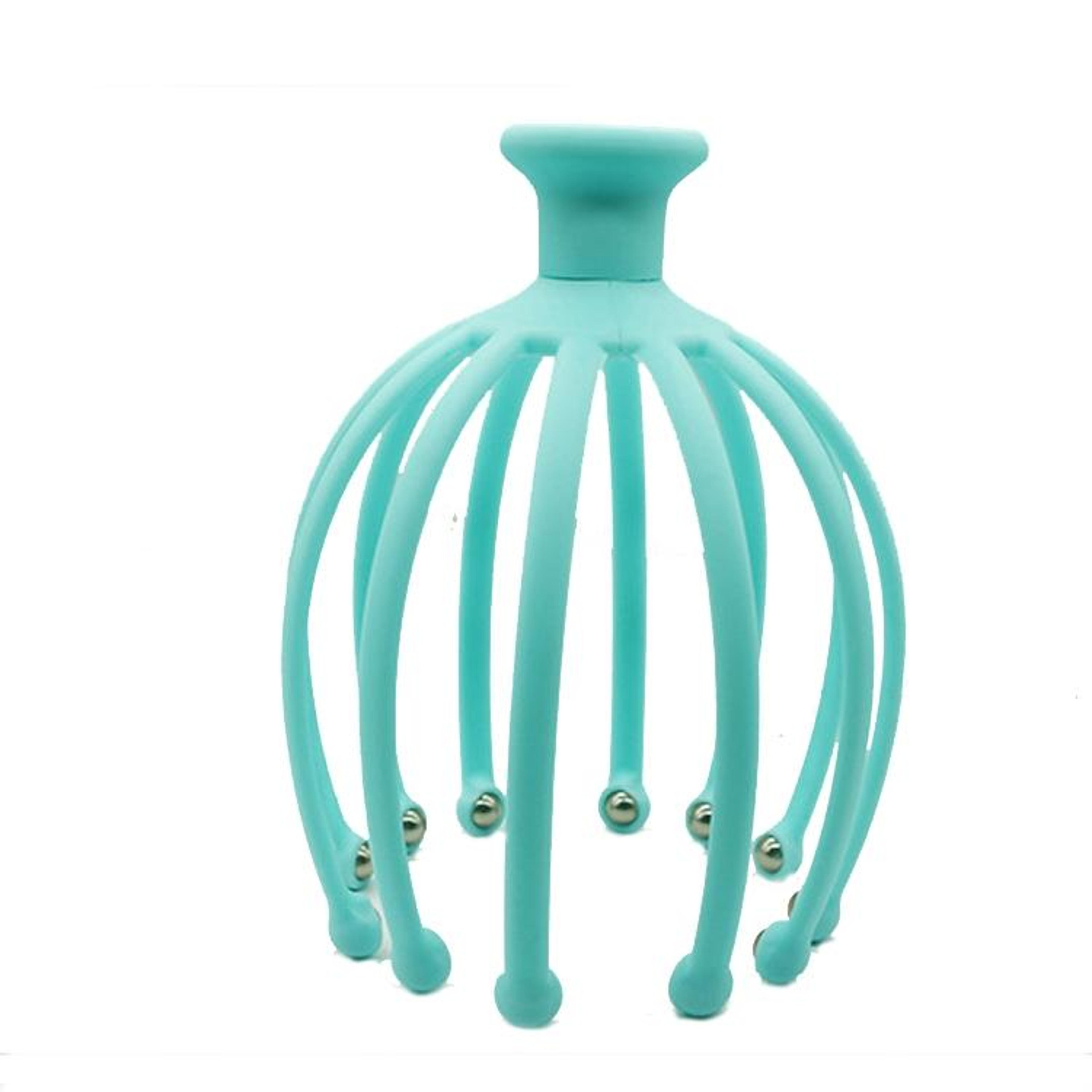 octopus scalp massager with rotating ball tips for stress relief
