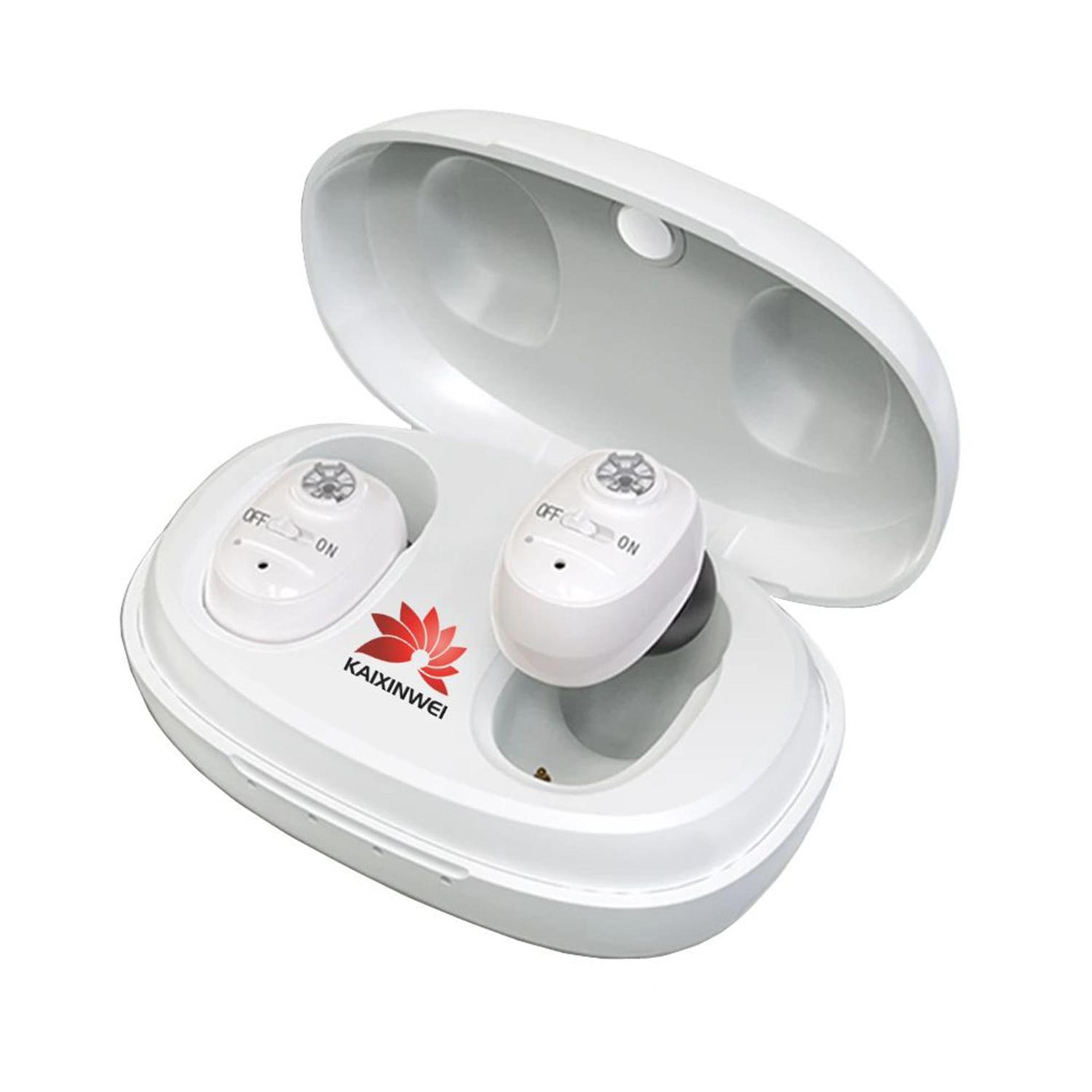 premium in ear hearing amplifier rechargeable sound booster for clearer conversations
