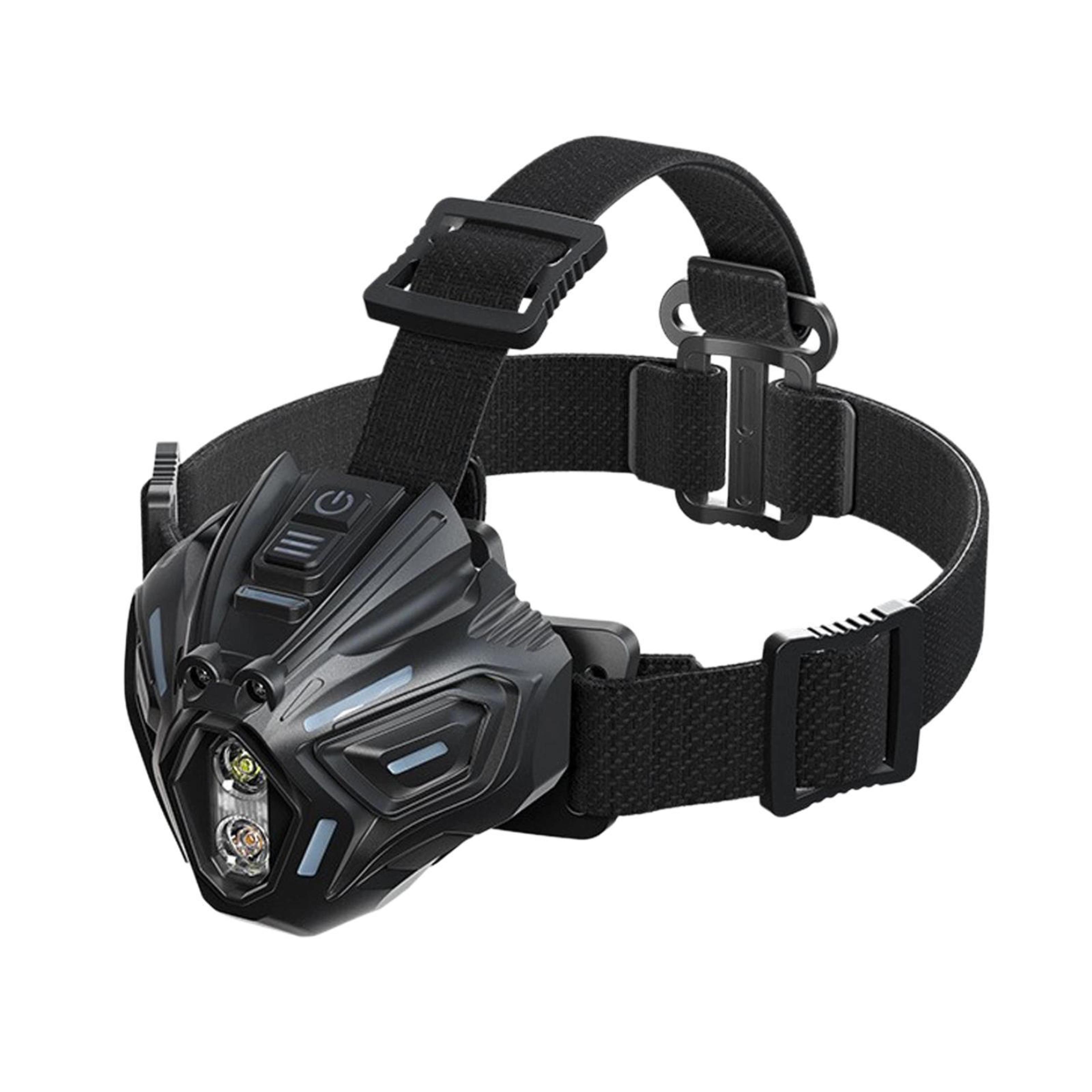 outdoor dual beam led sensor headlamp with color ambient light bright outdoor headlight