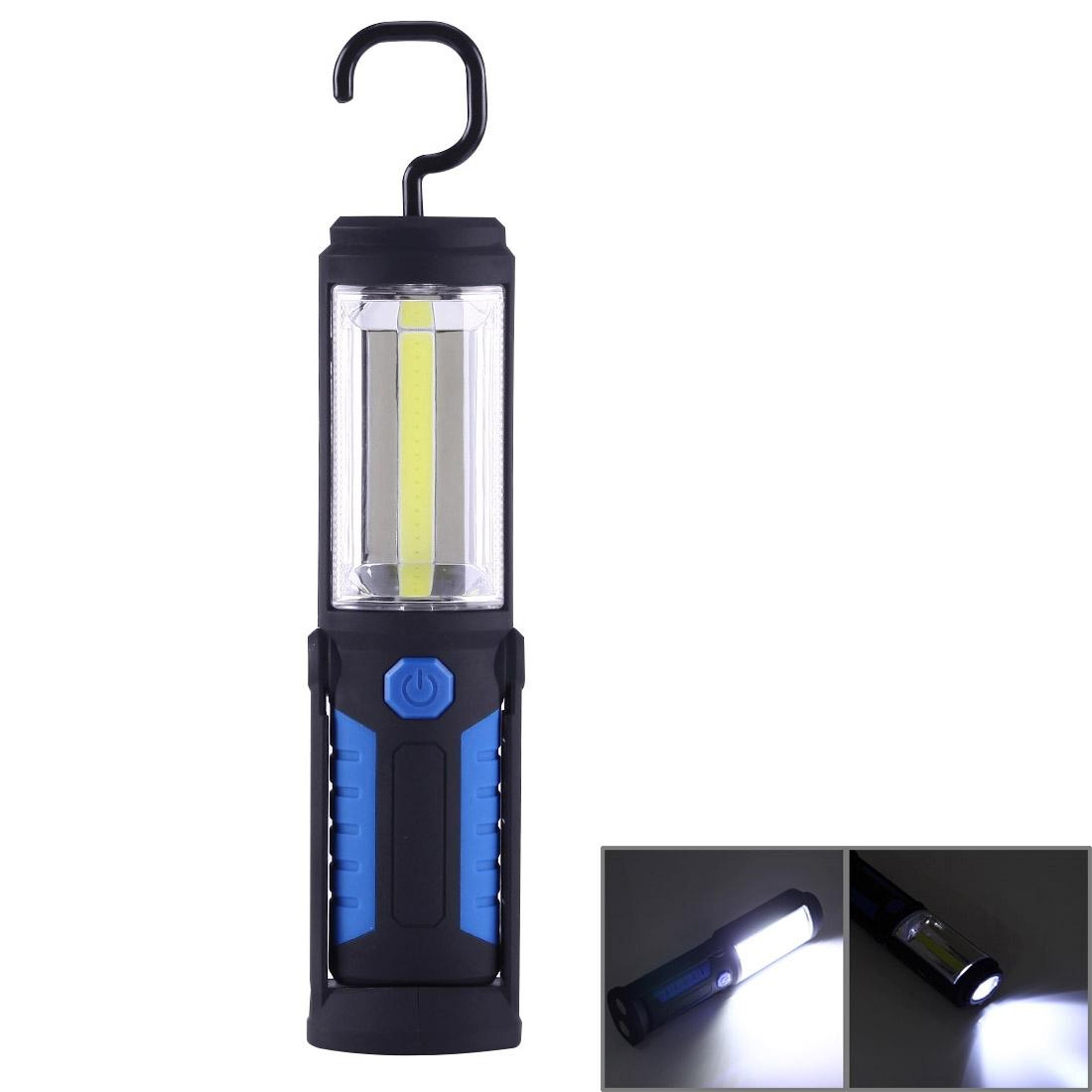 waterproof usb rechargeable magnetic led torch work light with swivel hook