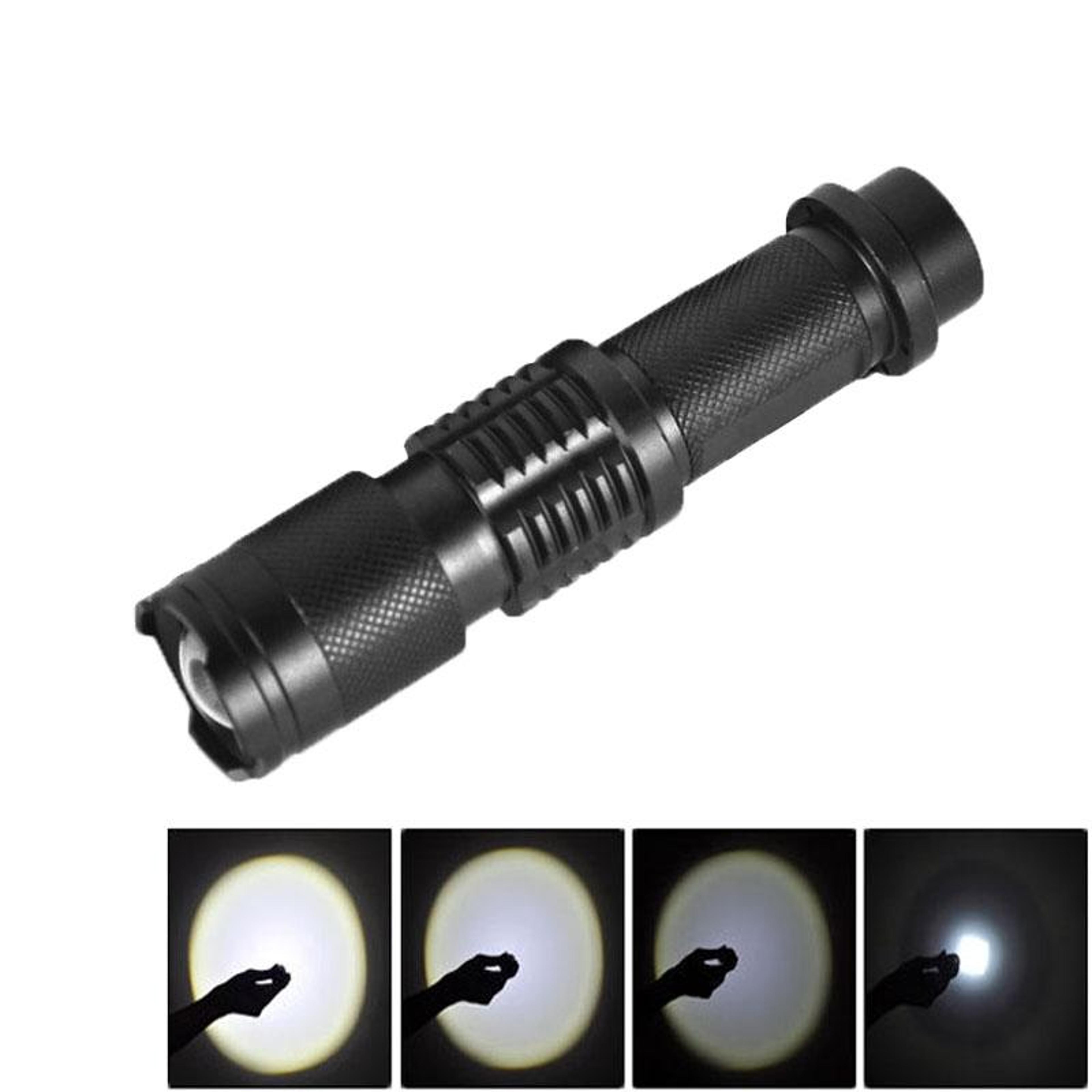 tactical led torch zoomable waterproof emergency light