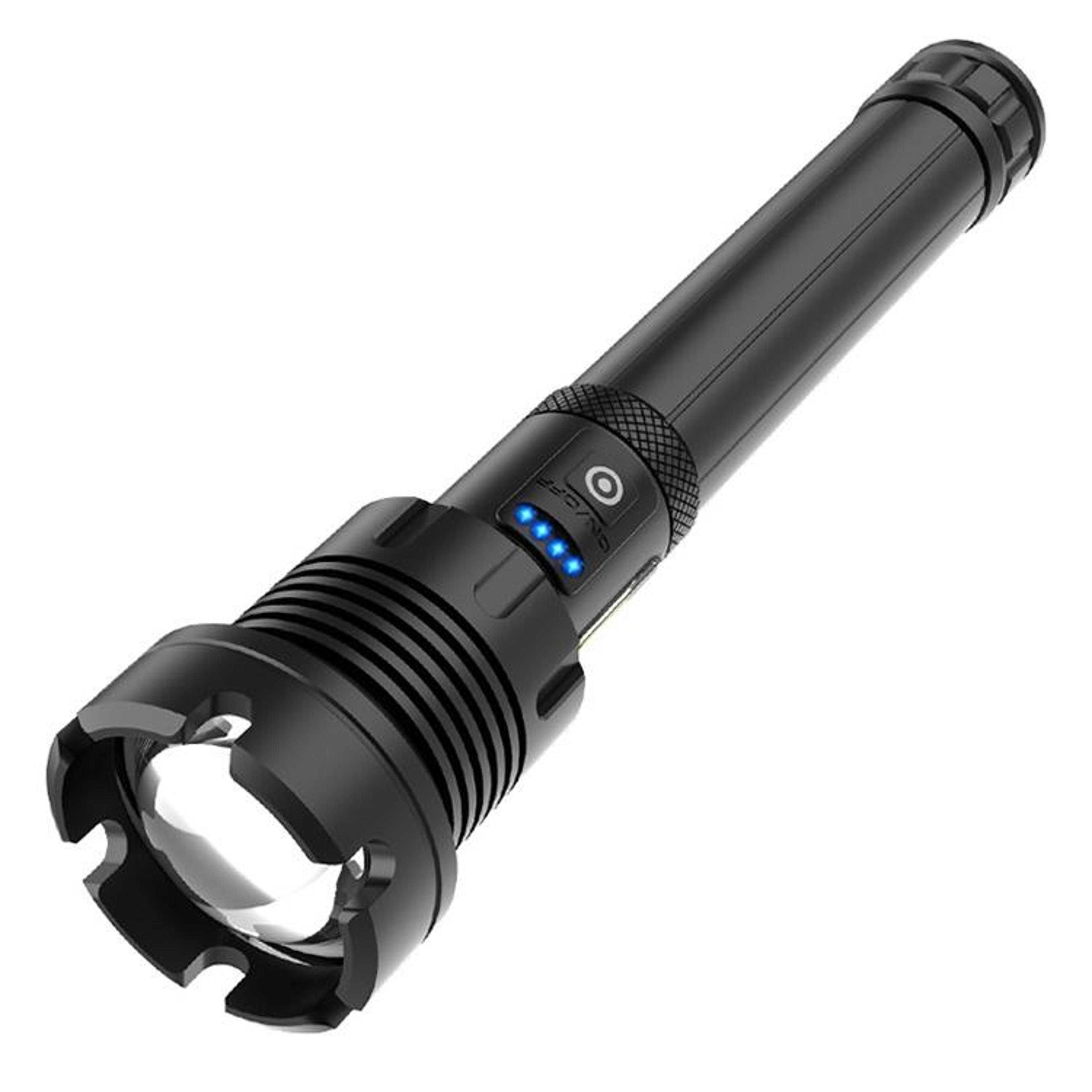 tactical usb rechargeable outdoor p90+cob led flashlight