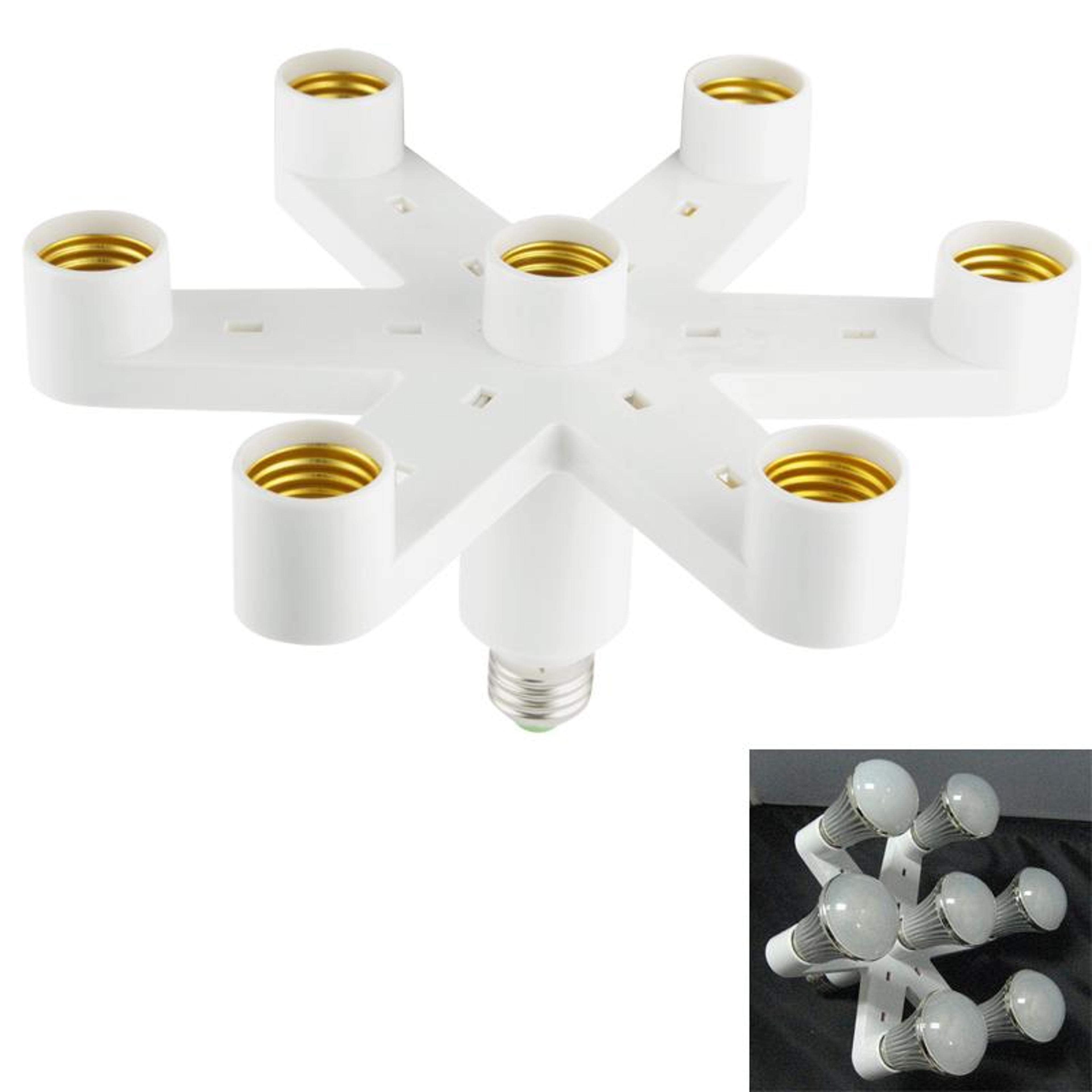 e27 socket to lamp splitter adapter heavy duty light bulb converter