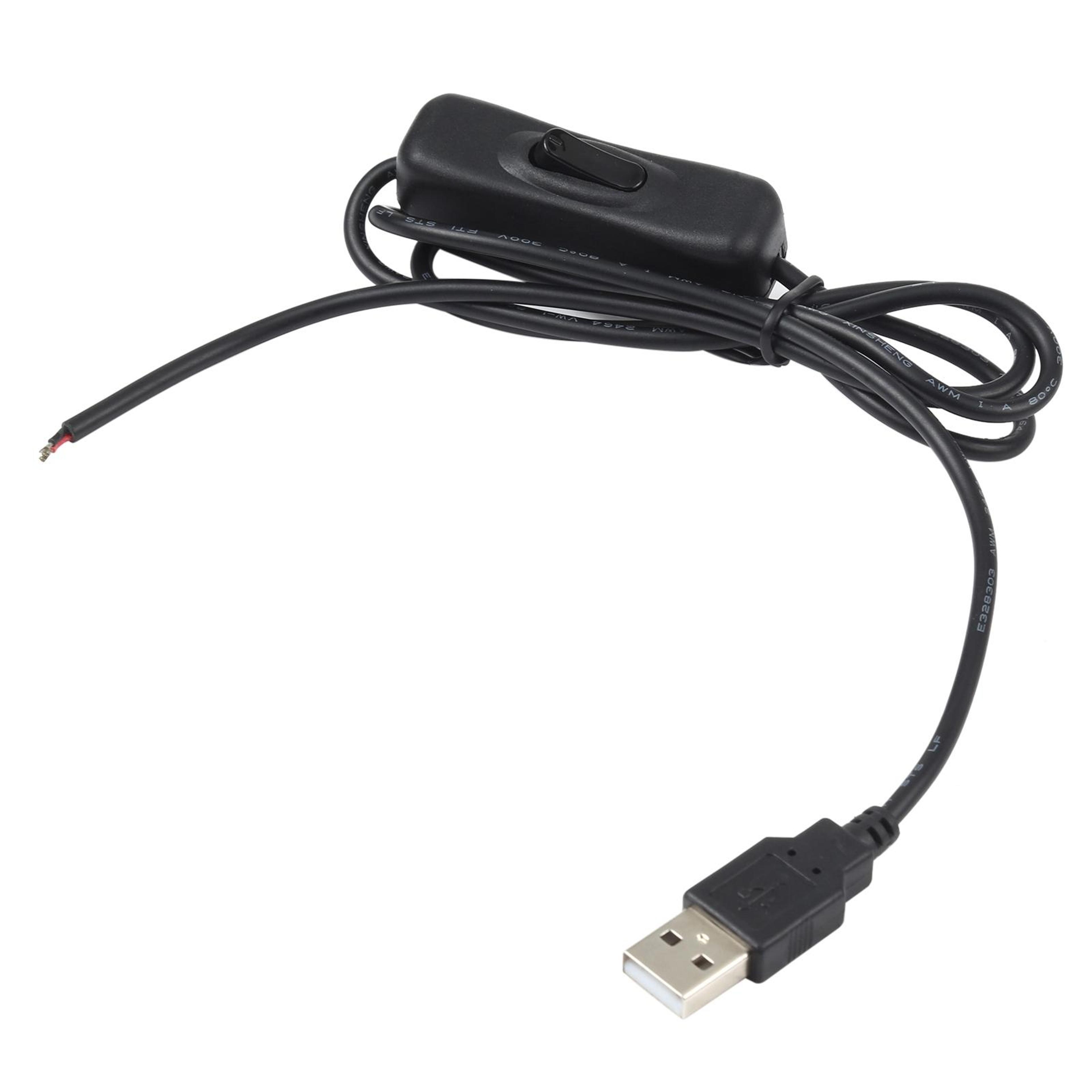 usb led power cable with inline switch for led light bars connector