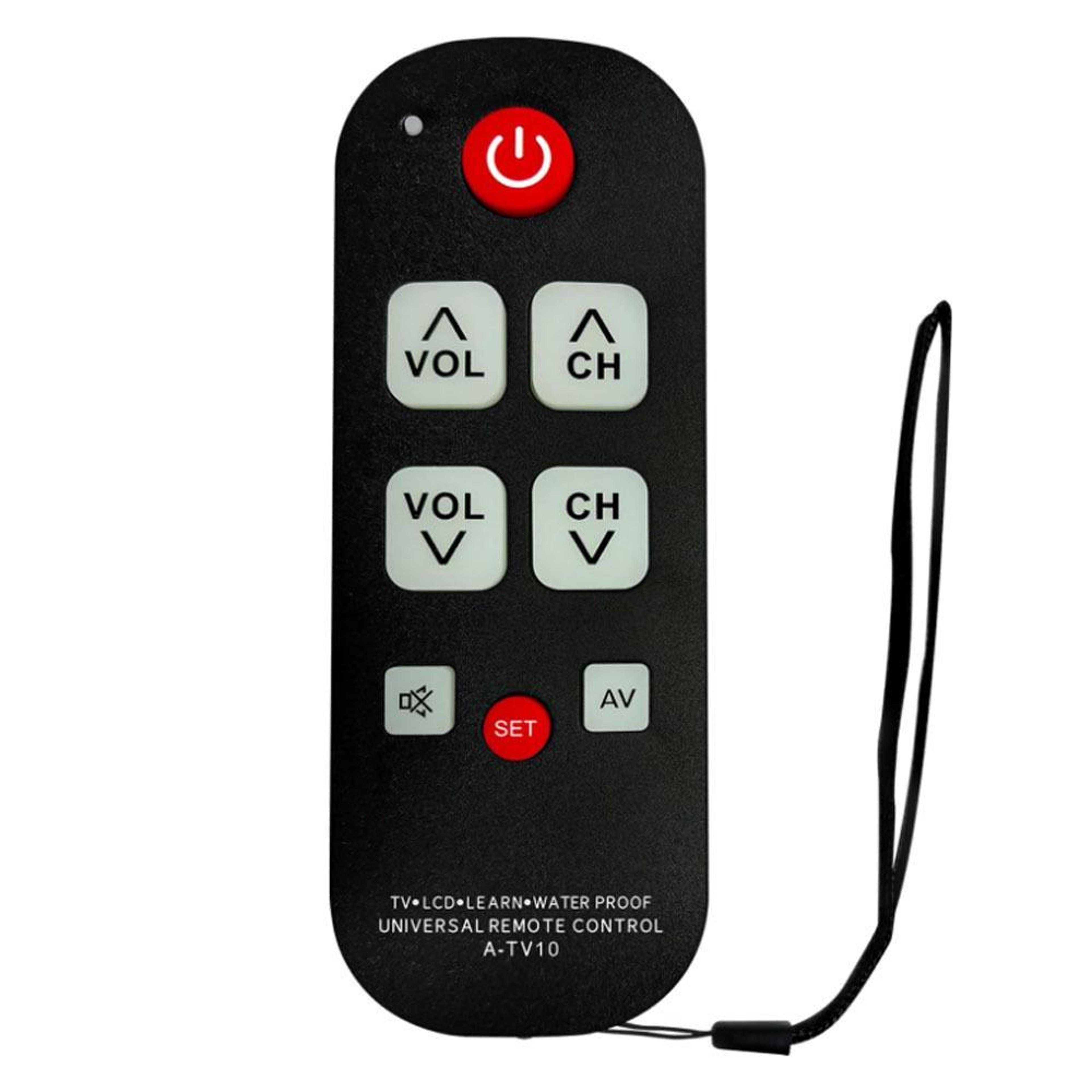 universal tv remote control with backlit buttons for seniors & all tv brands