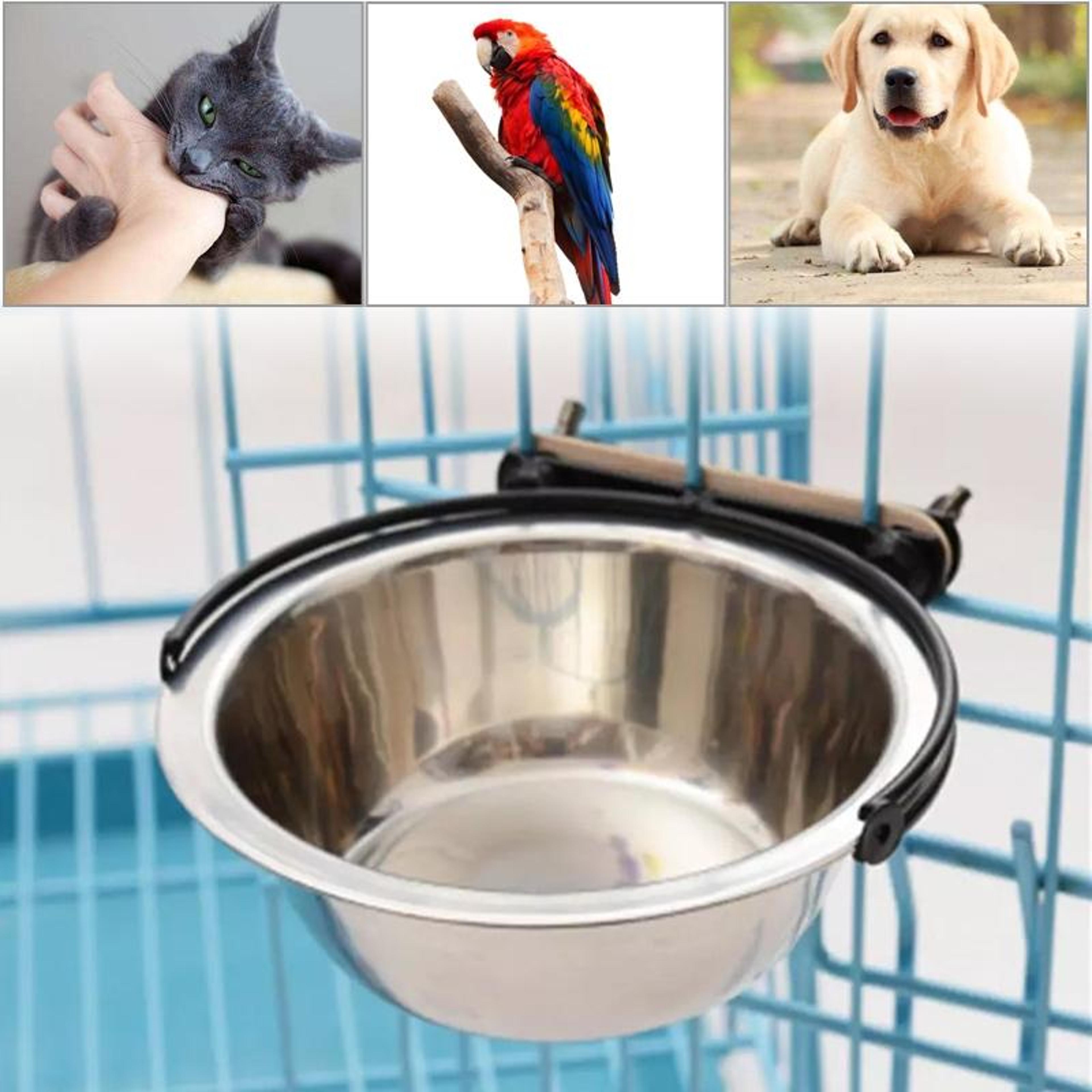 premium stainless steel suspension dog feeding bowl medium elevated feeder