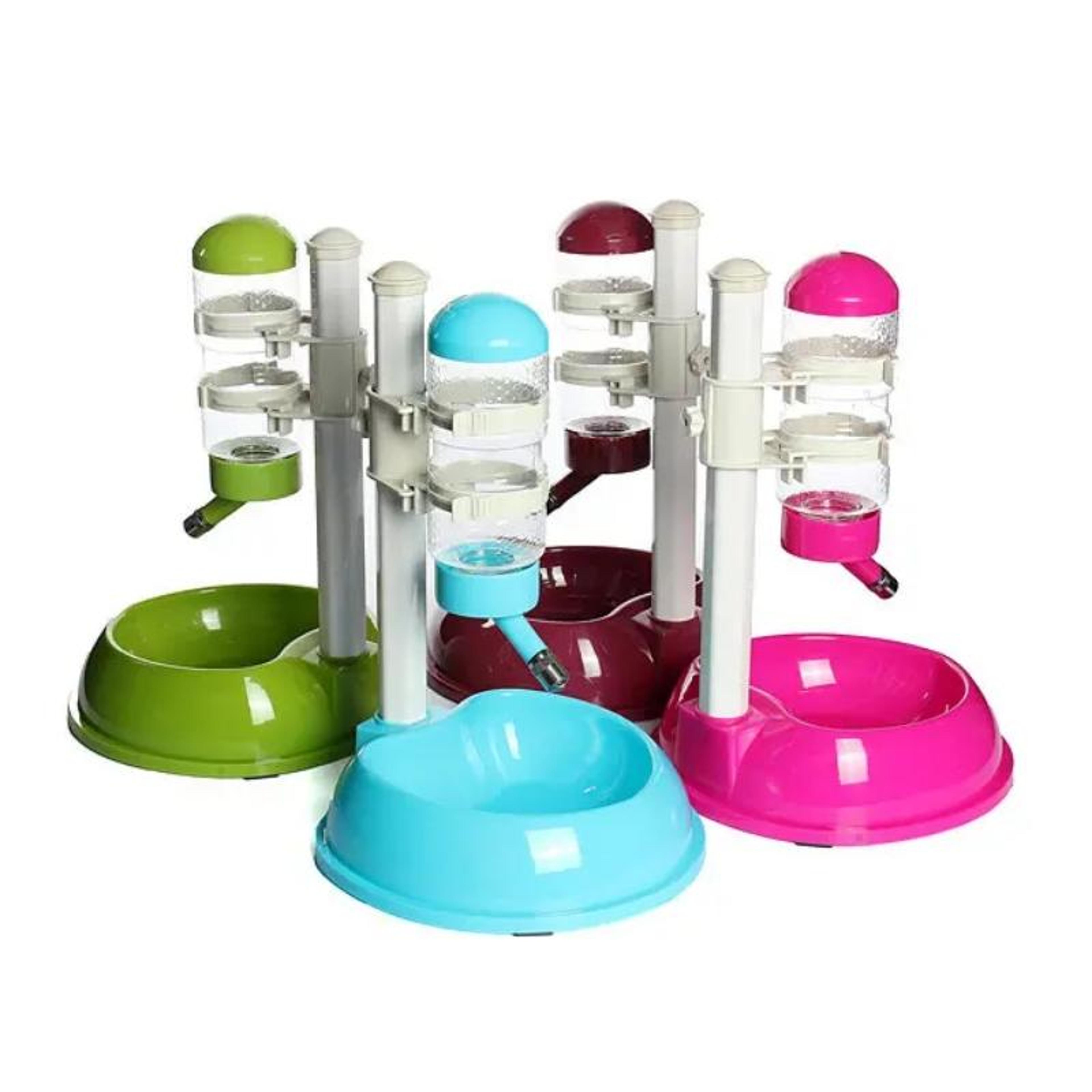 hydrapaw leak proof automatic pet water dispenser with adjustable height and anti skid base