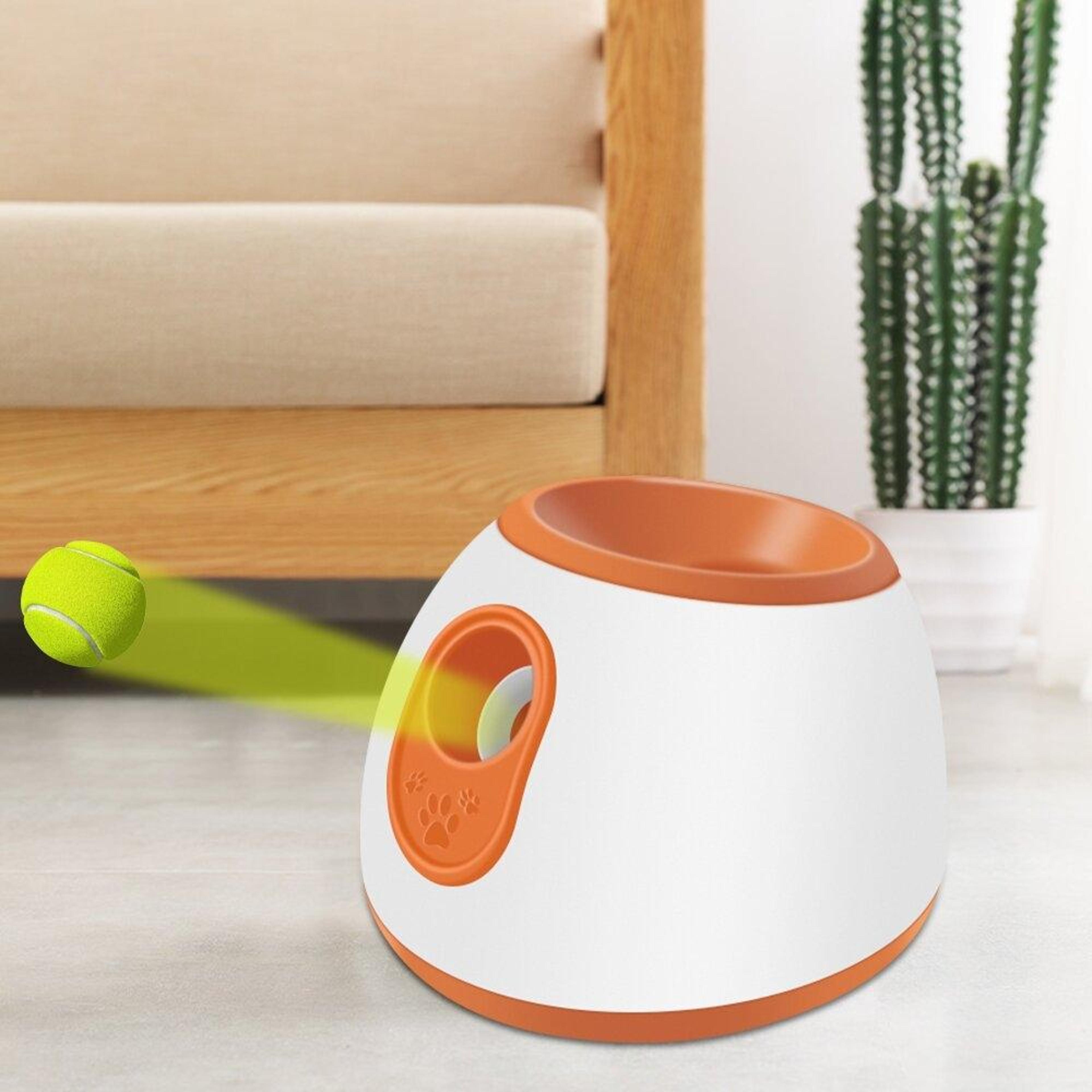 automatic dog ball launcher for interactive fetch training & exercise