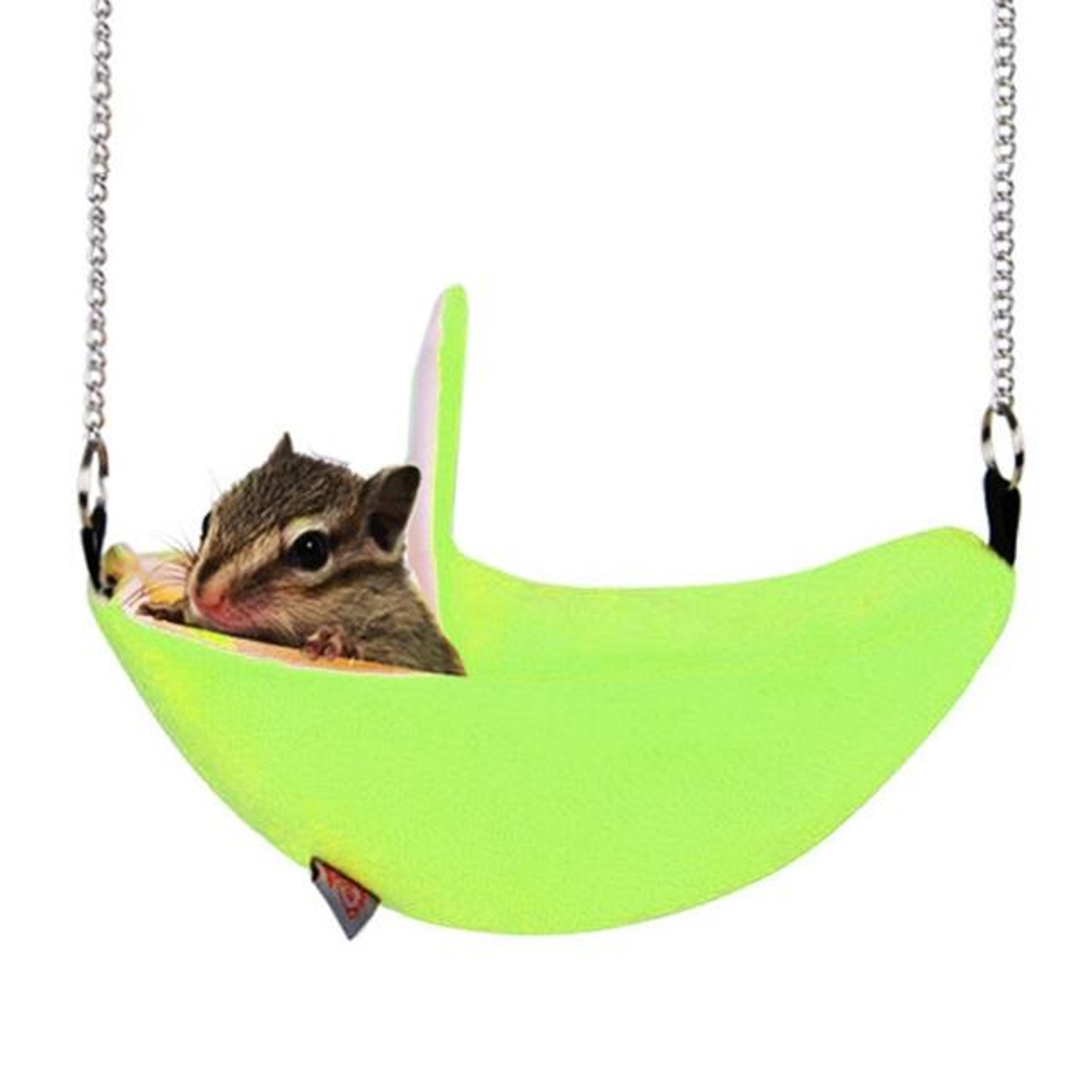 cozy banana hanging pet bed swing for hamsters, mice & small animals