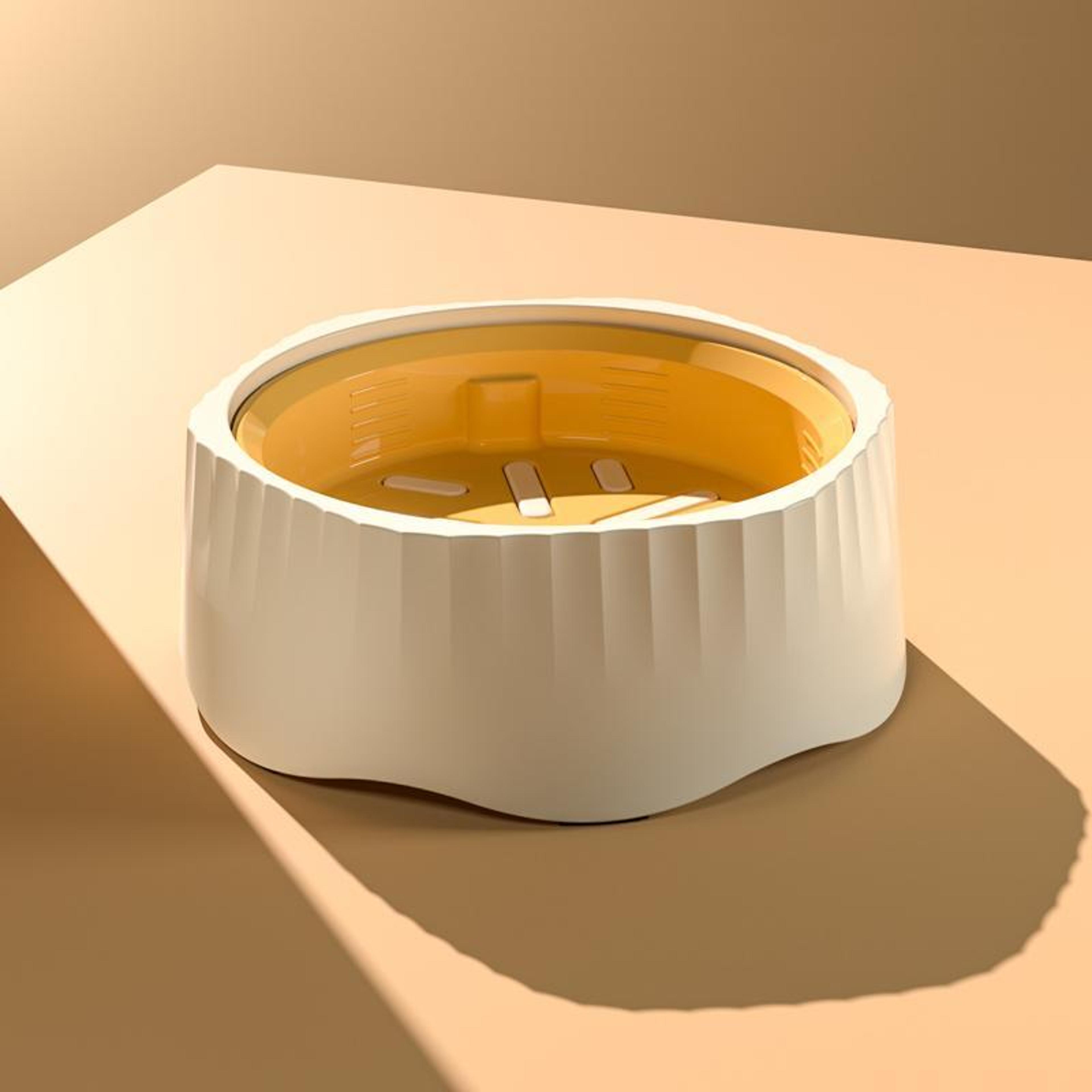 slow feeder dog bowl & anti spill pet bowl with non slip base