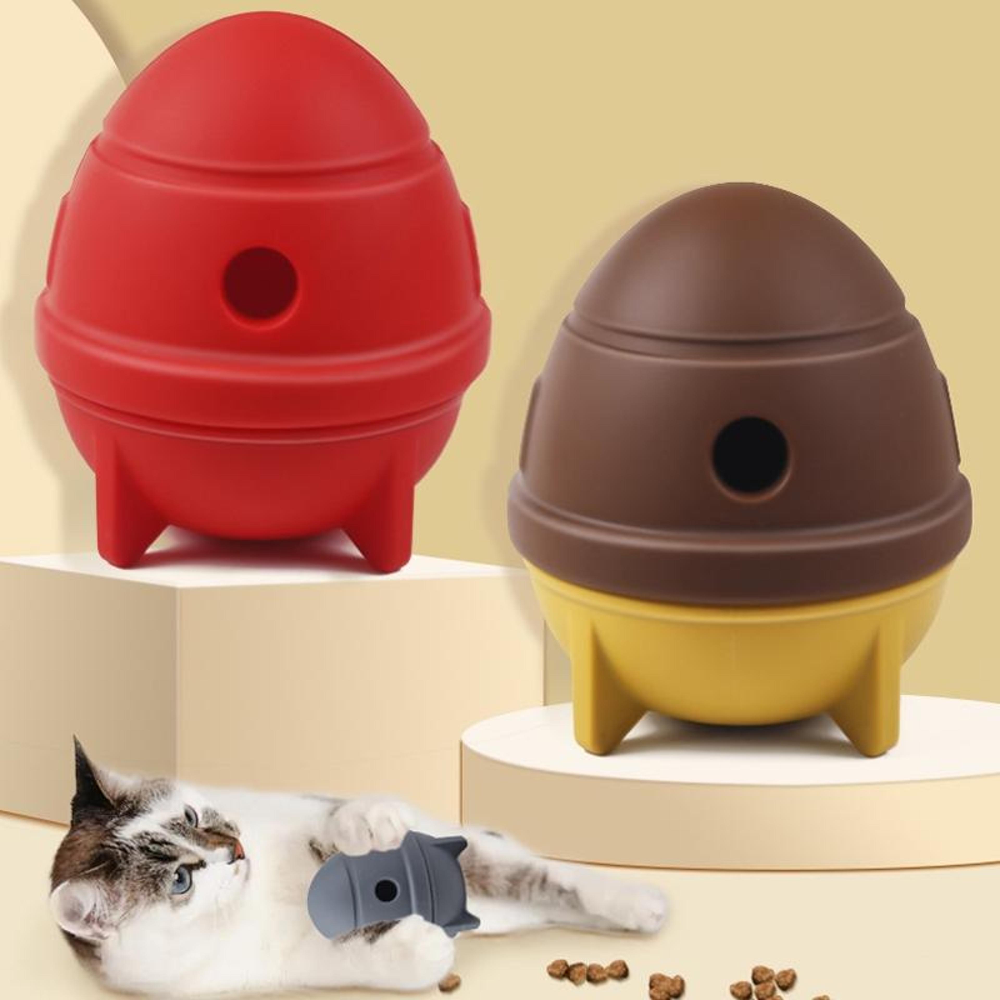 interactive slow feeder puzzle toy for cats & dogs teething & mental enrichment