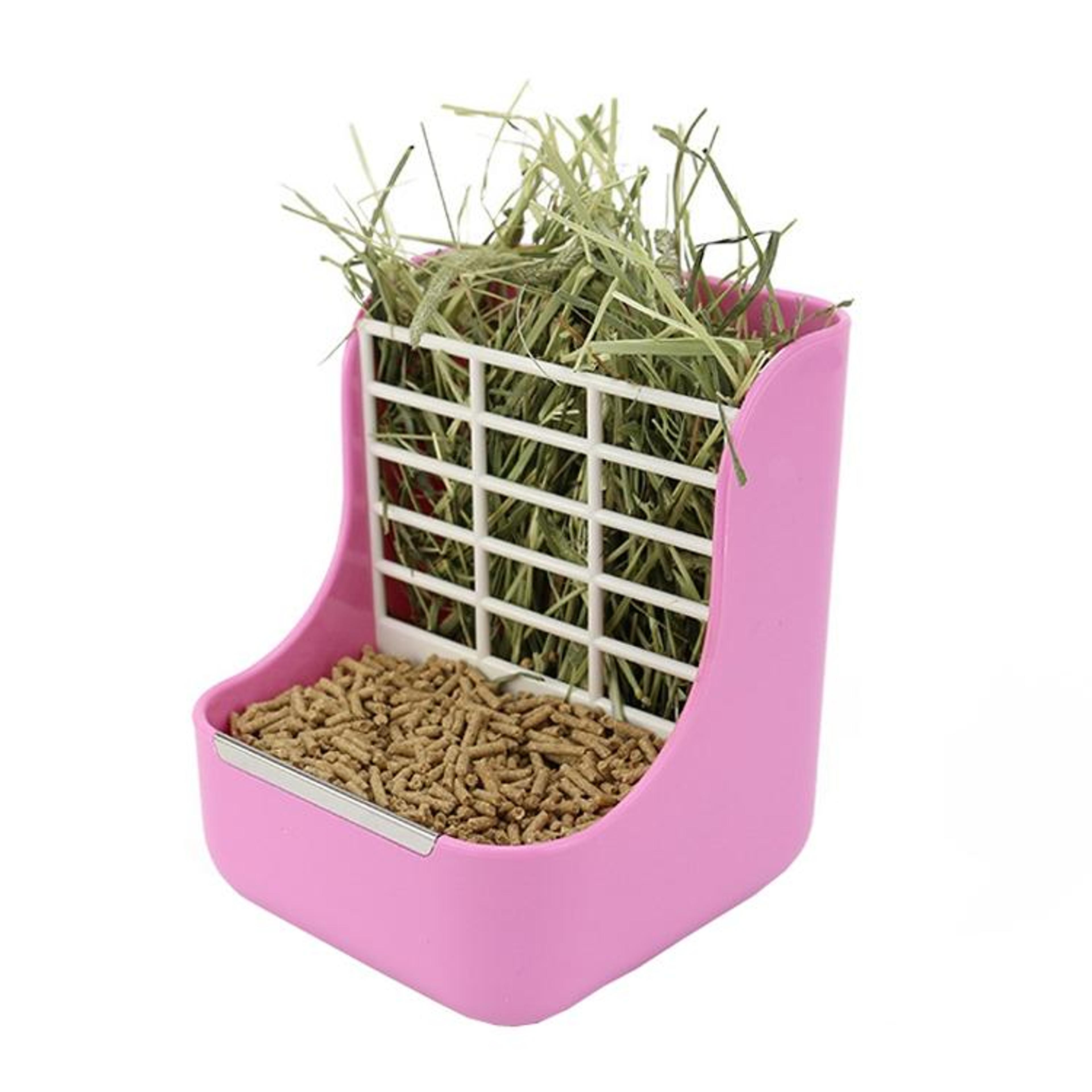 premium rabbit feeder & guinea pig food box space saving small animal hay feeder