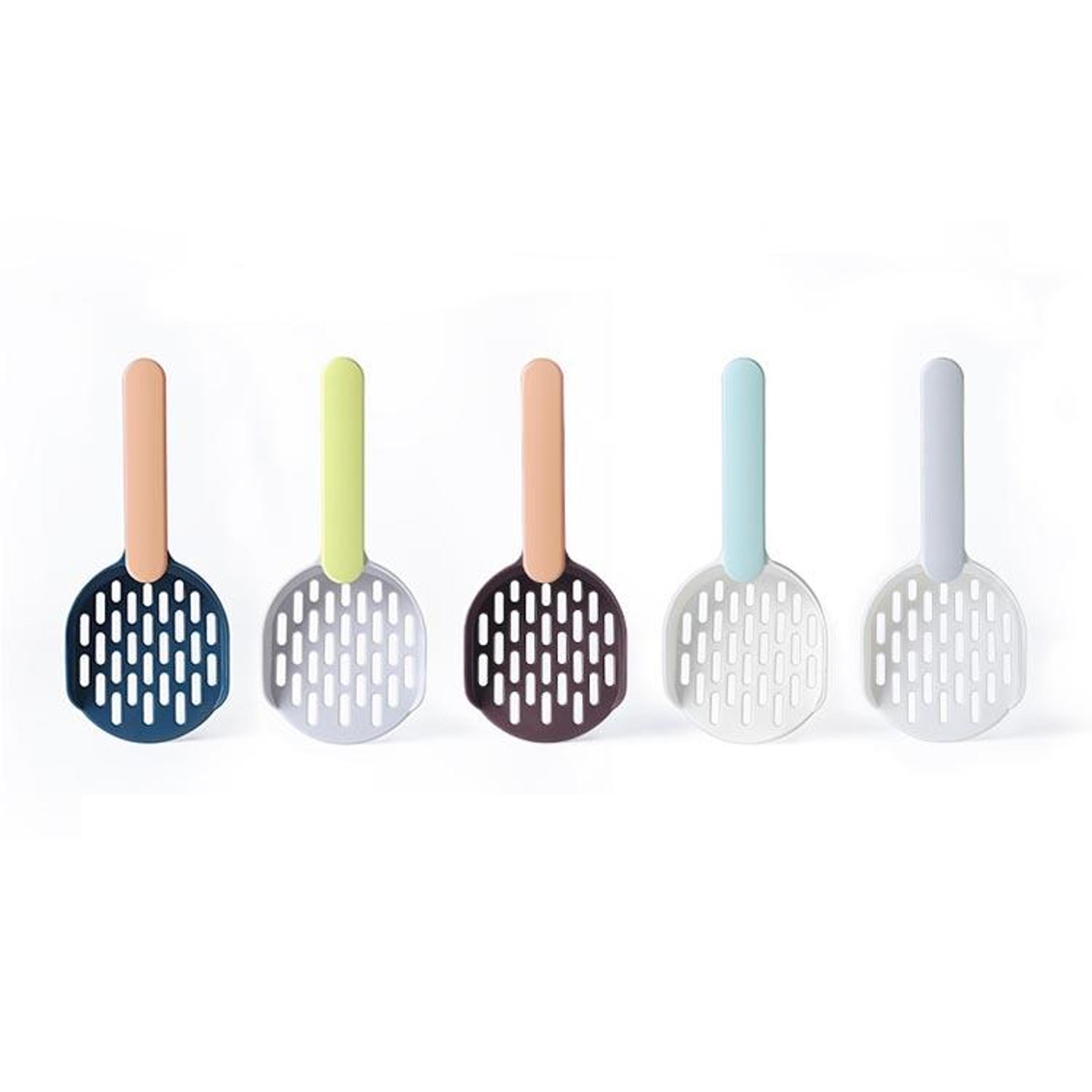 comfortgrip cat litter scoop with fast sifting filter & easy store hook