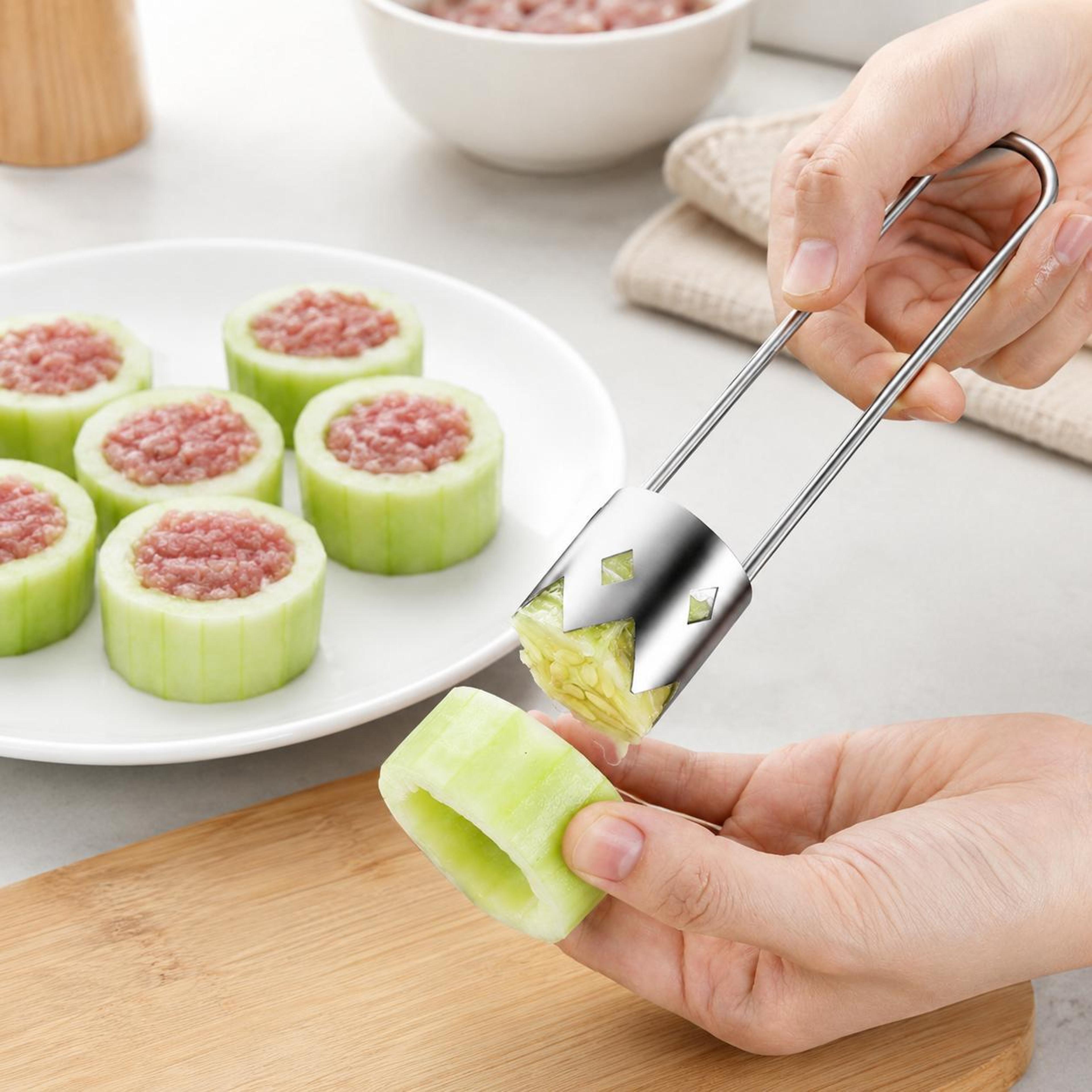 premium stainless steel corer fruit hole digger kitchen core remover tool