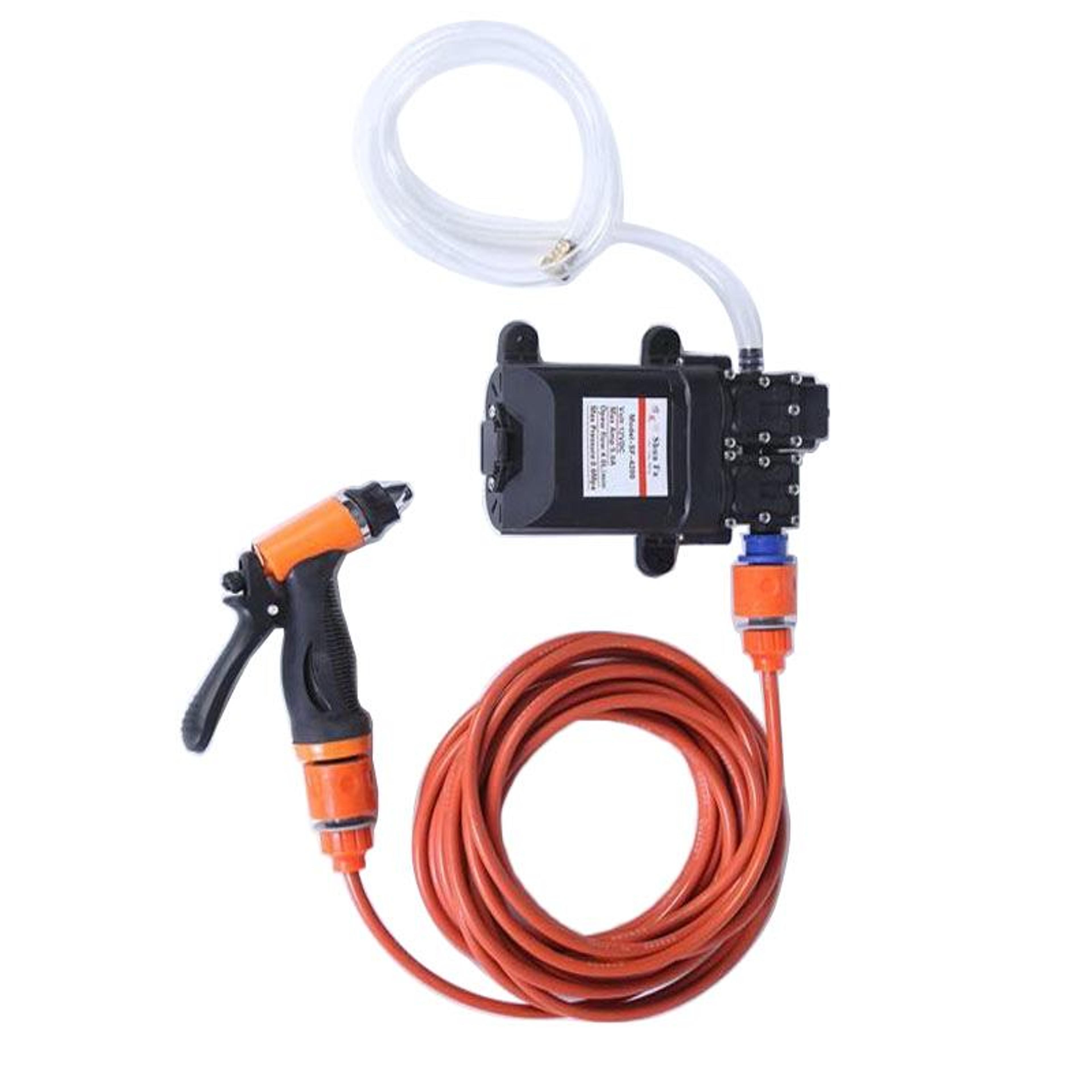 portable high pressure car washer gun kit with electric pump & long hose