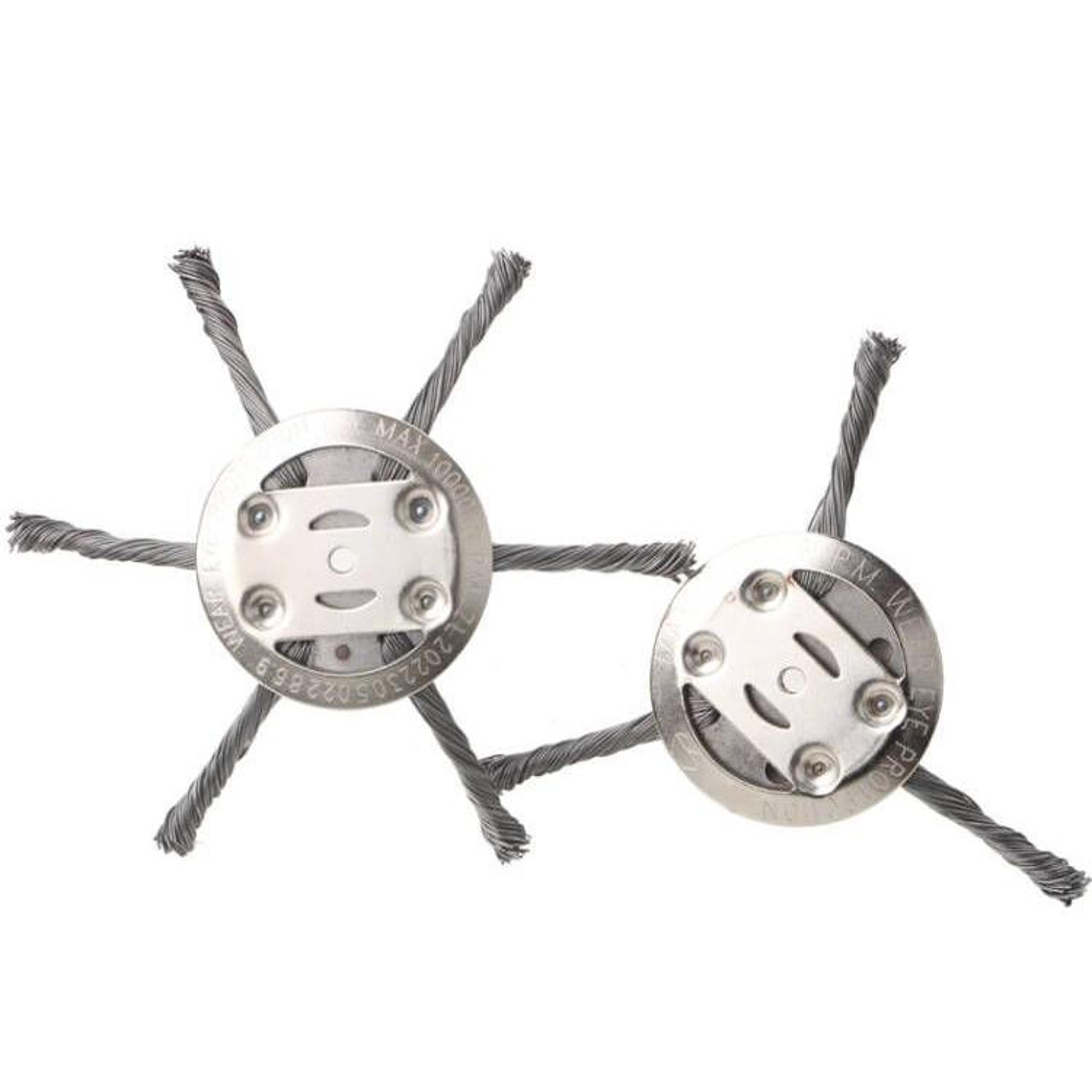 heavy duty steel wire weeding wheel brush cutter head for lawn mowers & trimmers