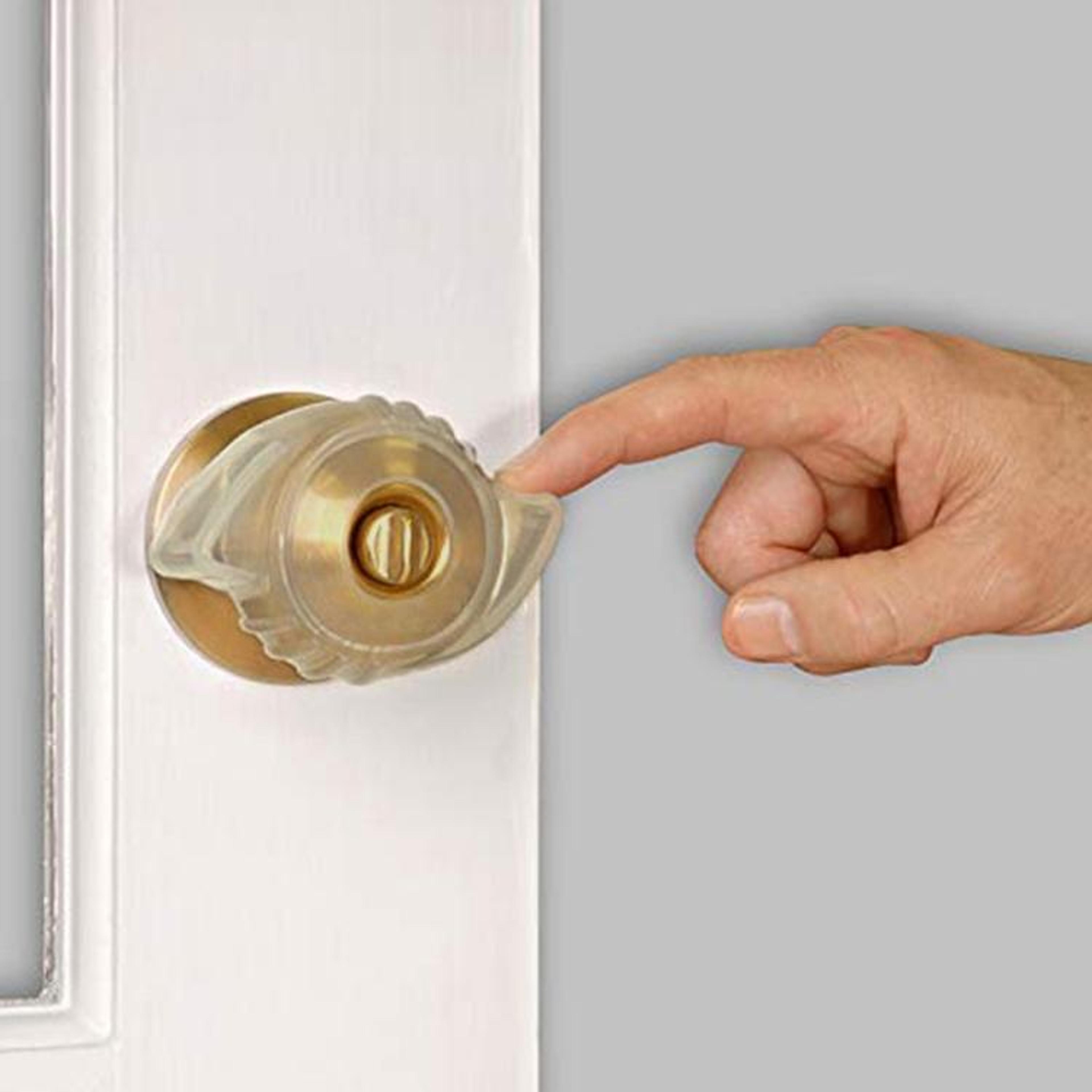 transparent night light door lock protective cover thickened silicone anti collision pad
