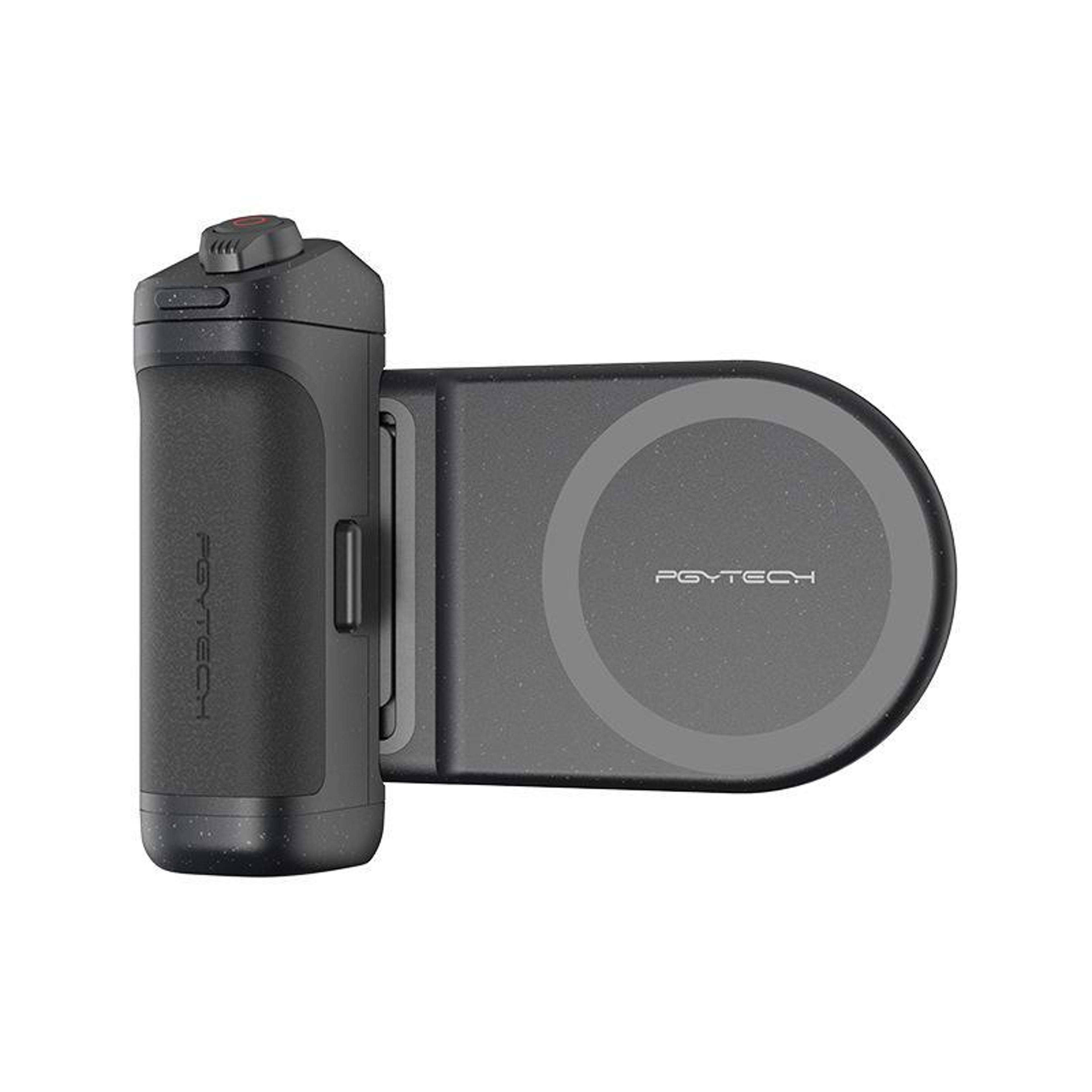 magnetic phone camera grip with bluetooth remote & wireless charging