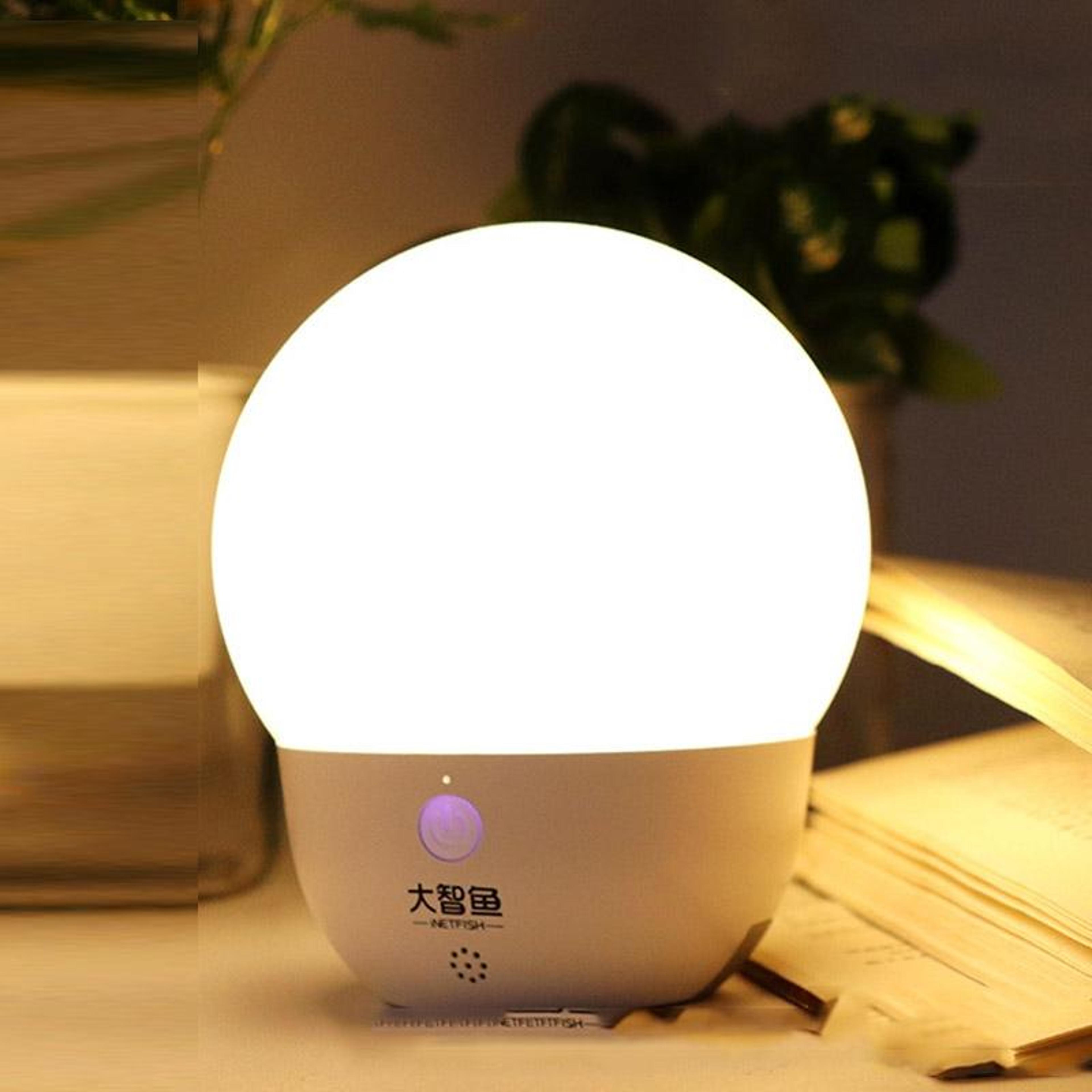 smart bedside lamp with voice control & eye care led night light