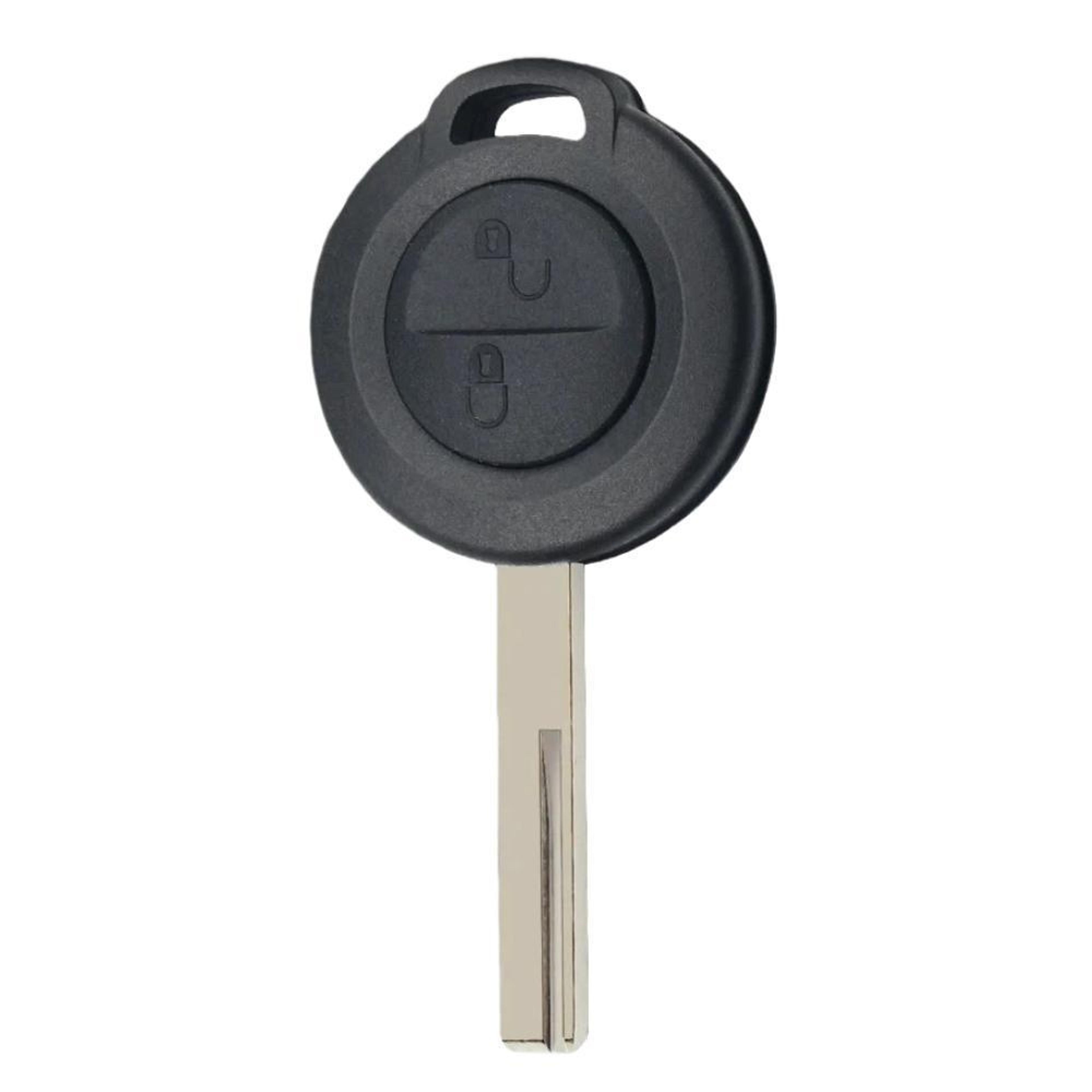mitsubishi button key fob shell replacement with right groove blank blade