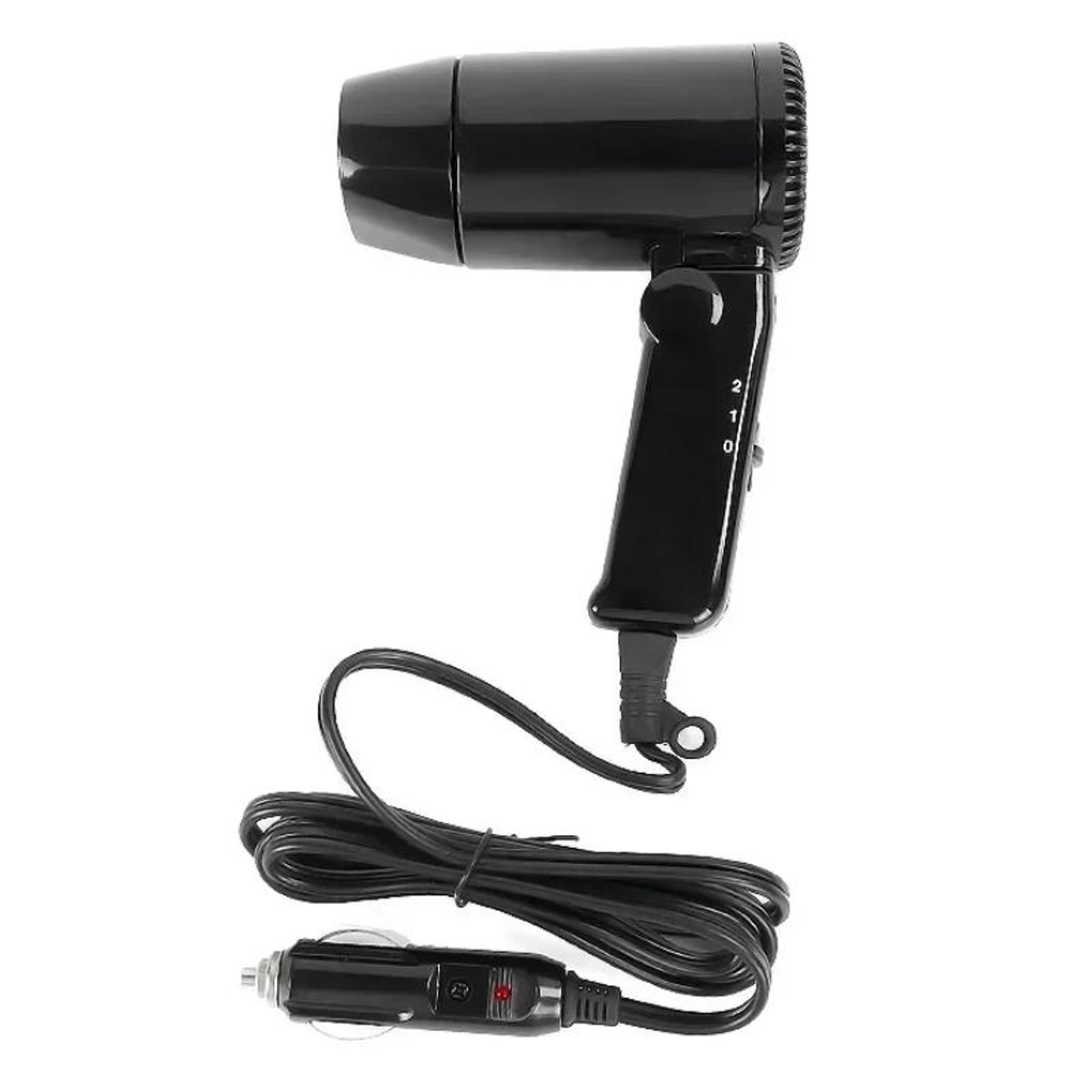 portable car hair dryer & defogger foldable car hair dryer for travel, rv & outdoor use