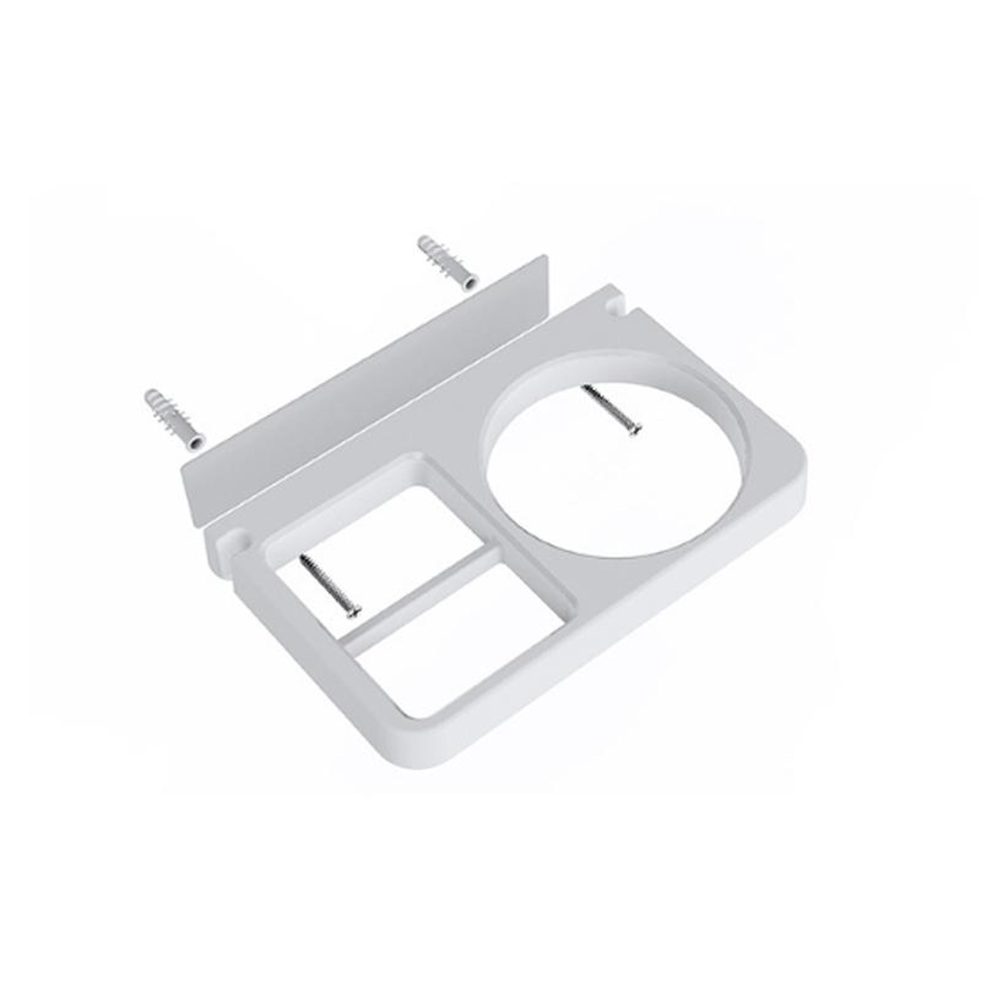 spacesaver hair dryer holder & bathroom storage shelf wall mount