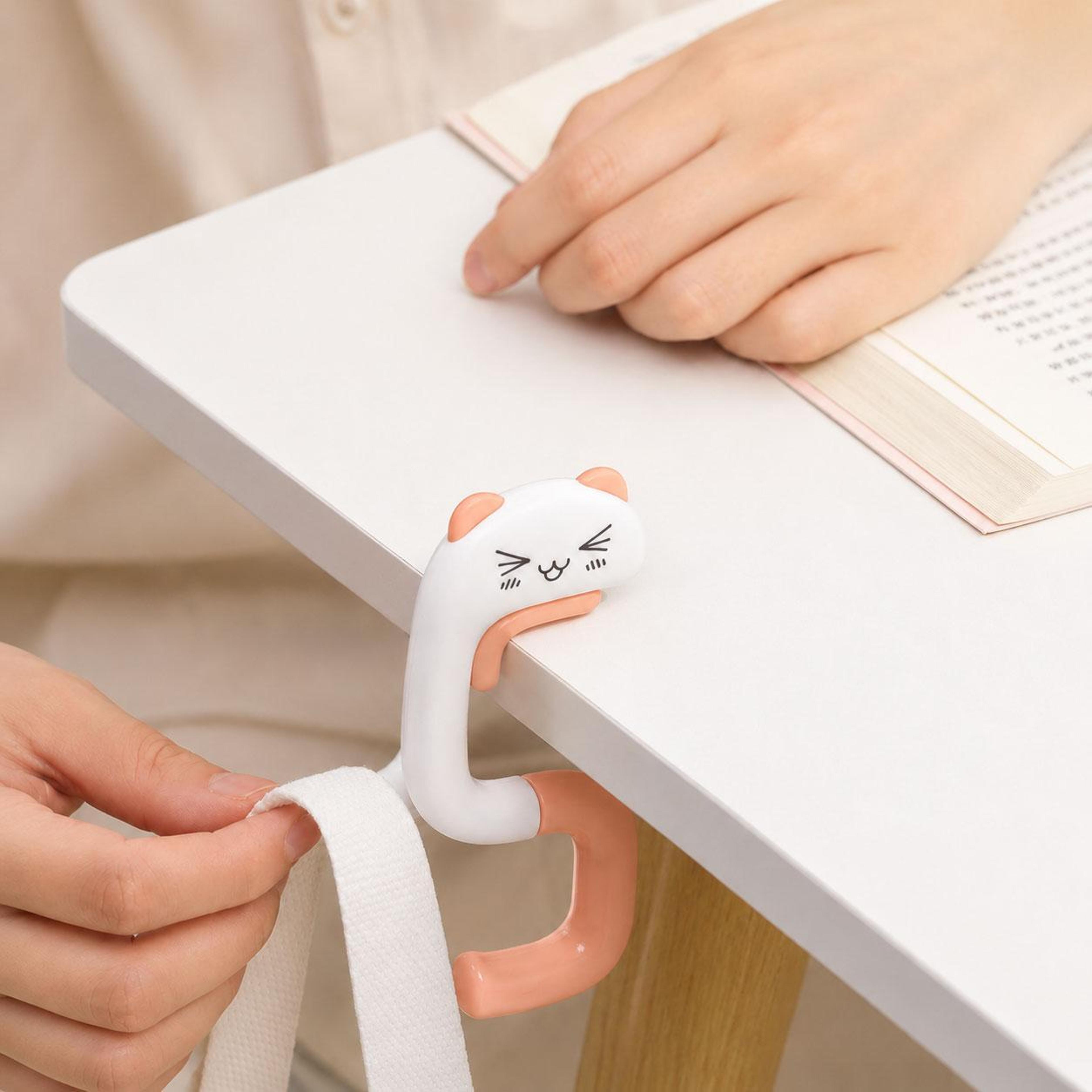 foldable purse hook for table portable metal handbag holder for desk, office & travel