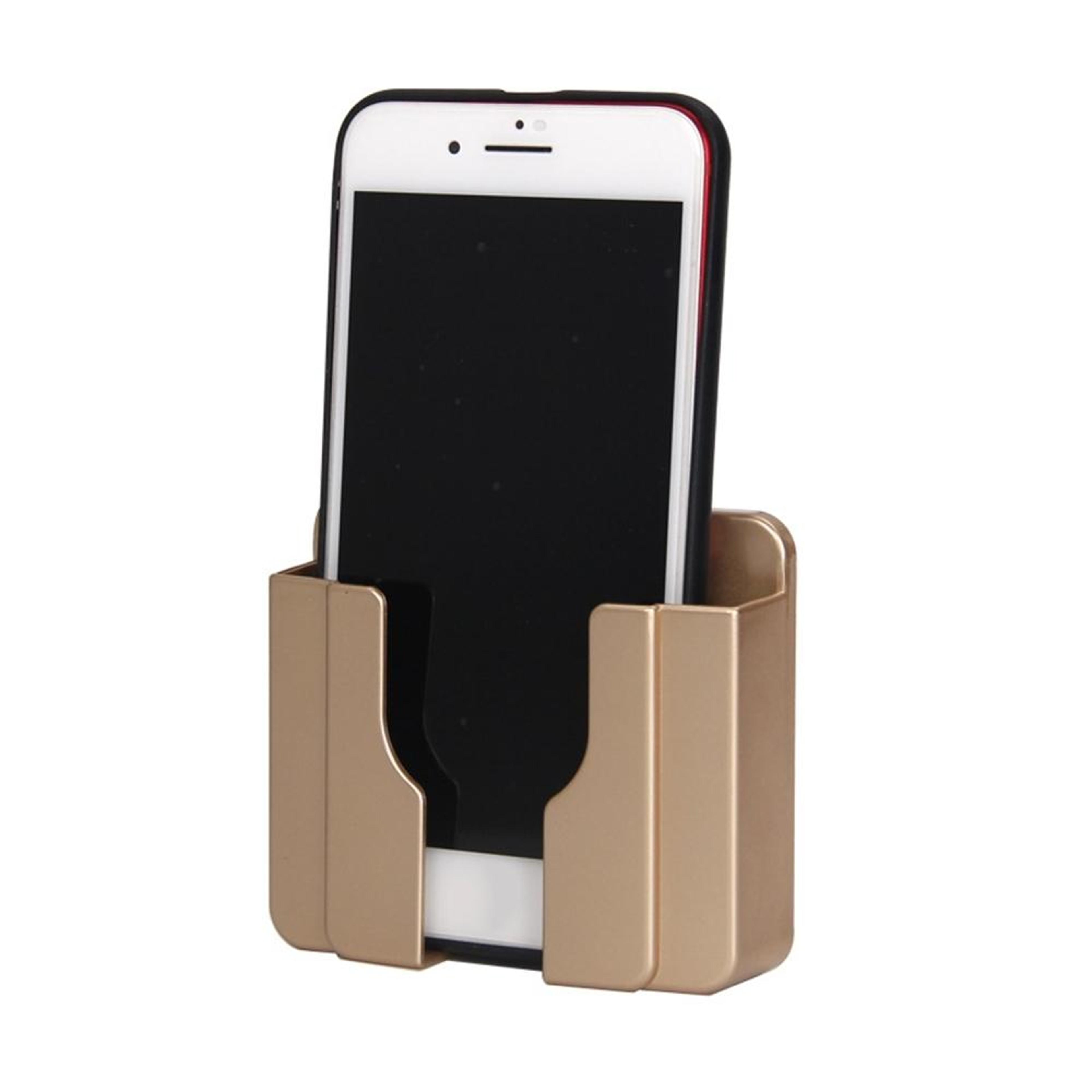 wall mount phone charging shelf organizer self adhesive wall phone holder with cable storage