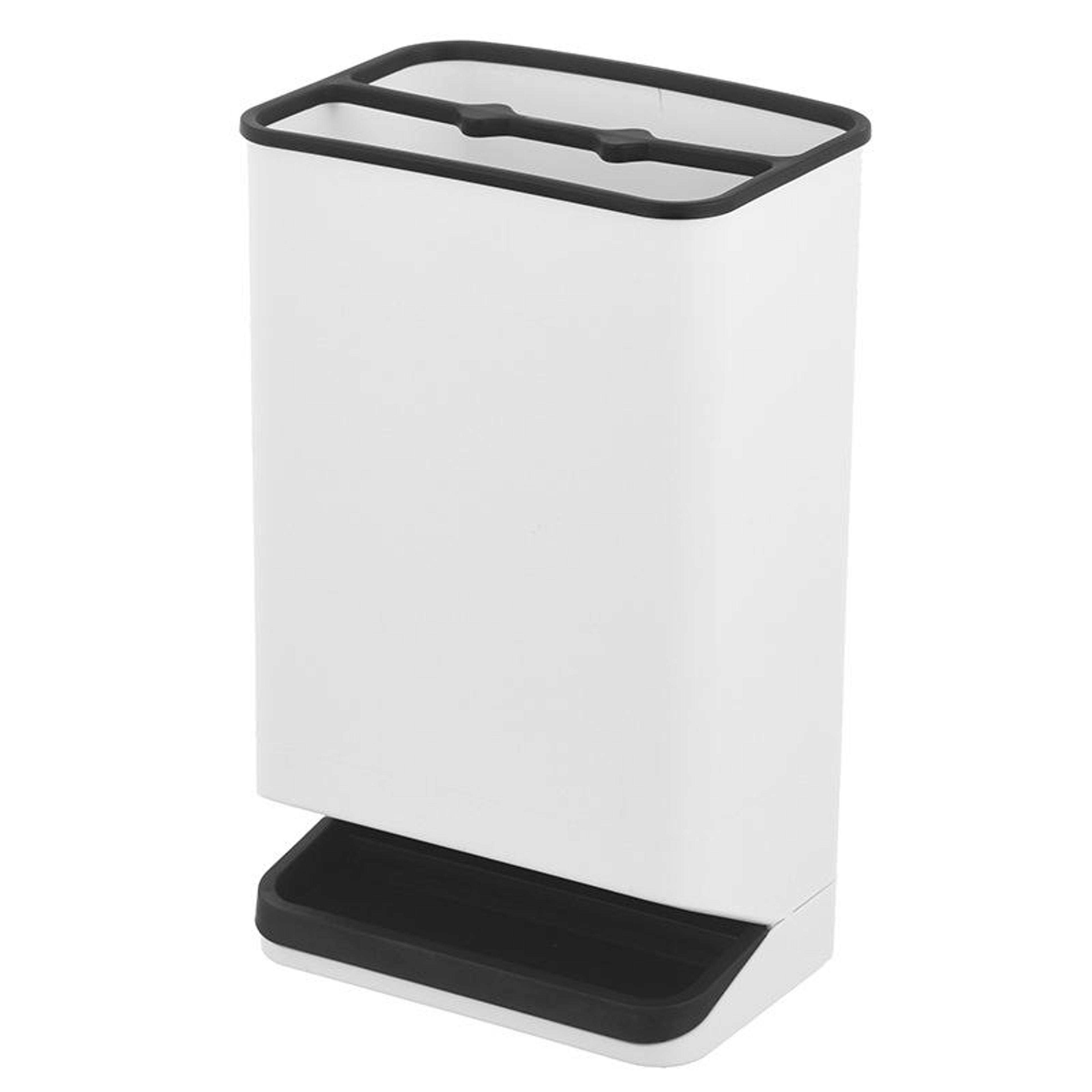 space saving umbrella stand with leakproof drip tray & partition storage rack