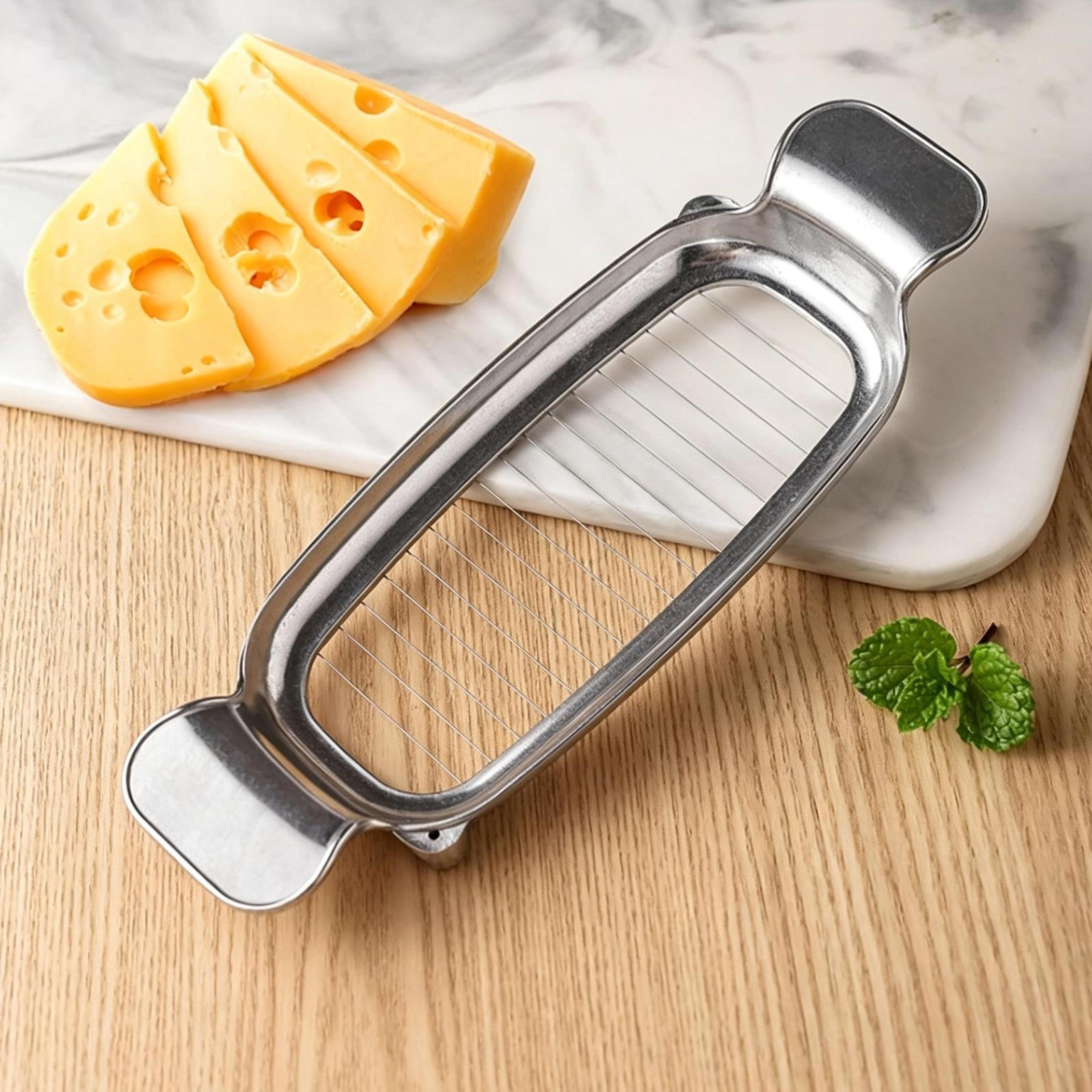 premium stainless steel cheese slicer & butter cutter for perfect even slices