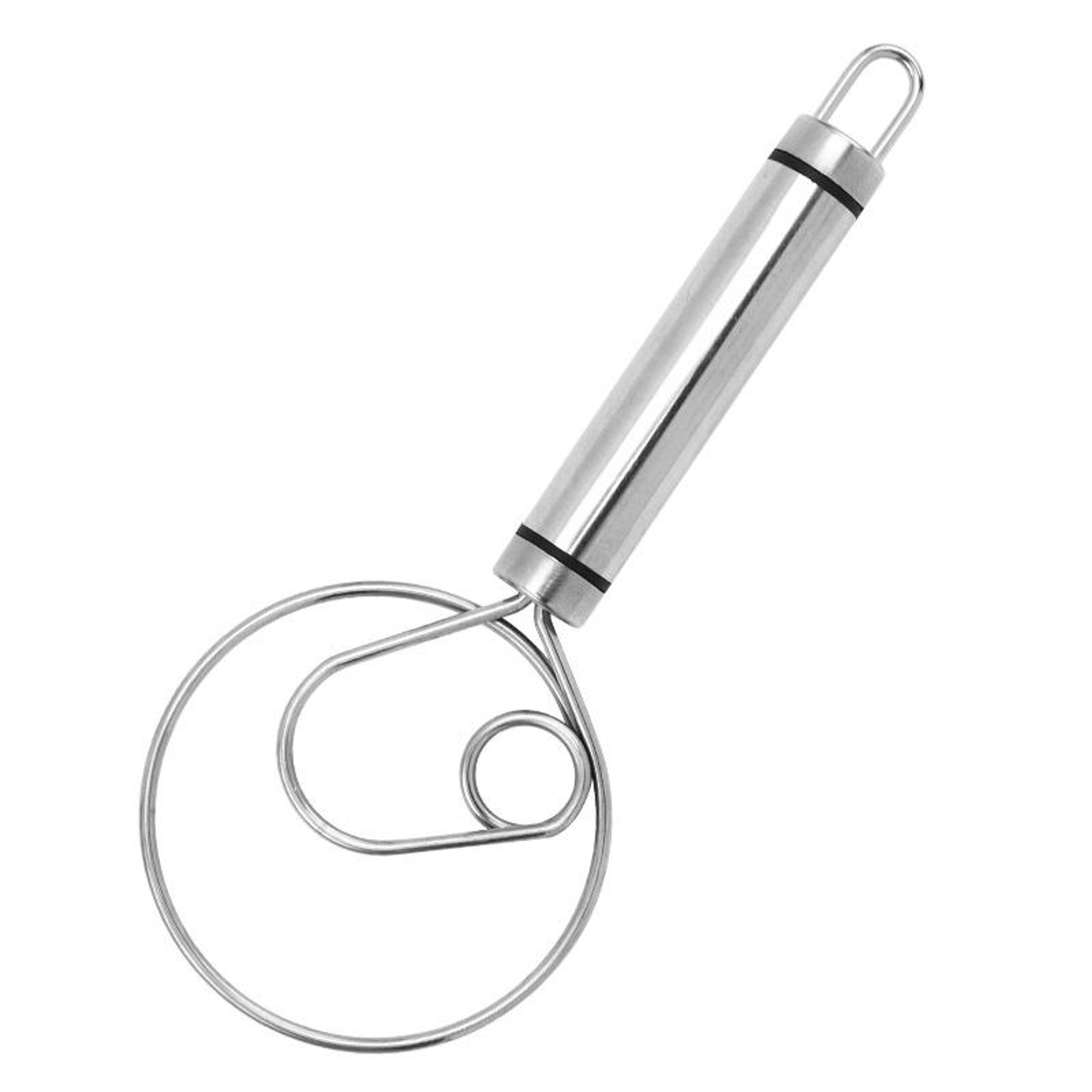 premium stainless steel dough whisk for bread, pasta & baking mixes