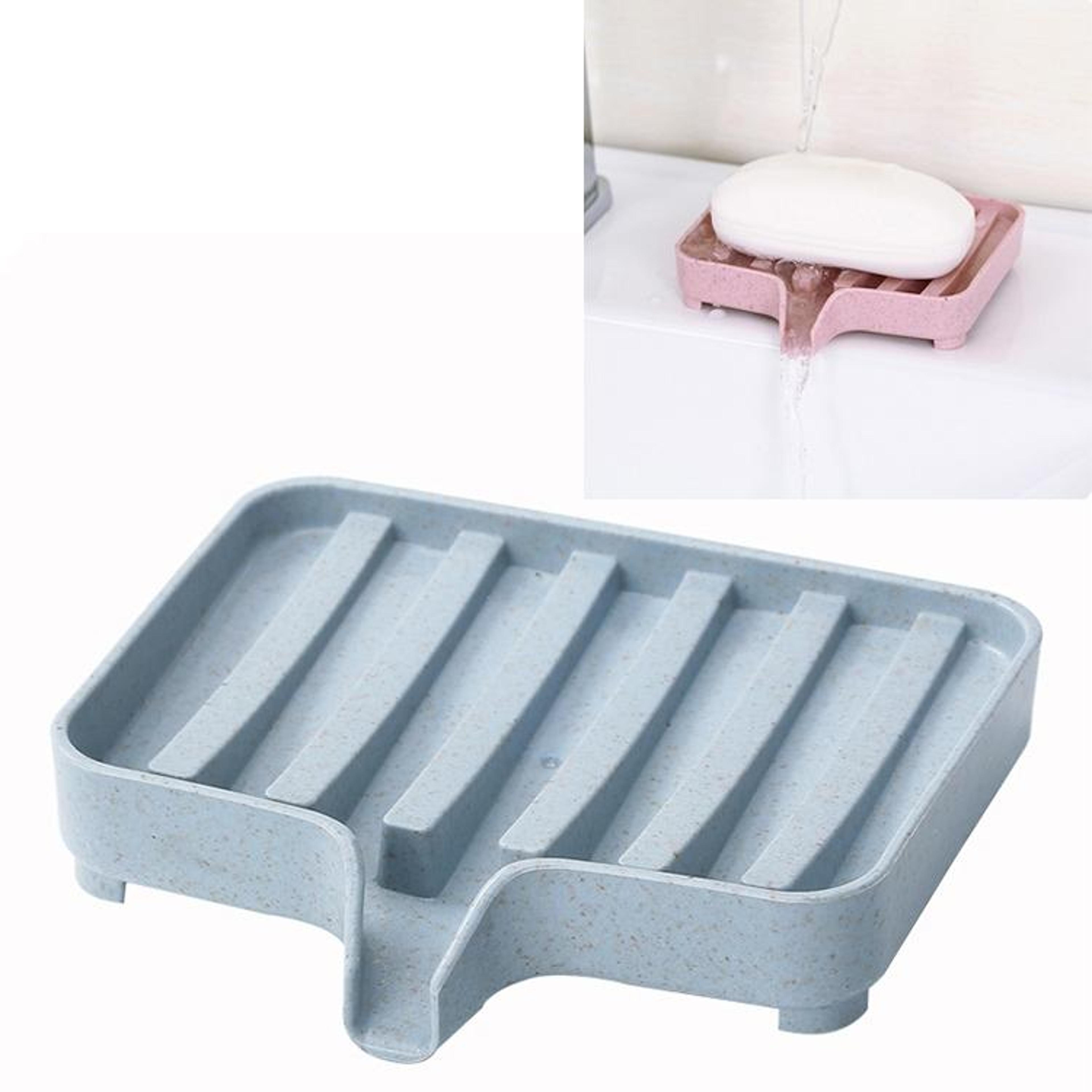 portable soap storage box with drain tray bathroom travel soap holder