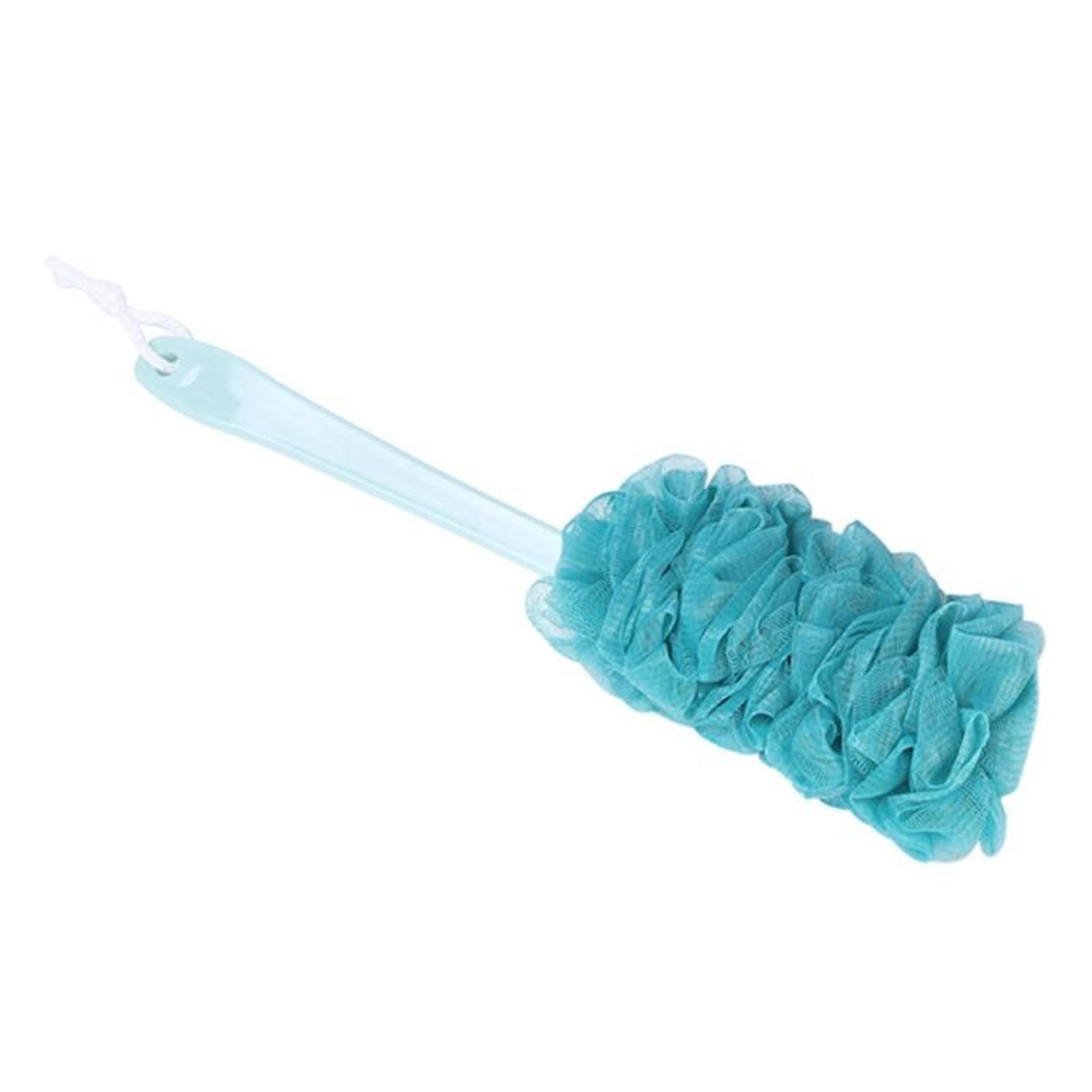 long handle bath brush & back scrubber with non slip grip