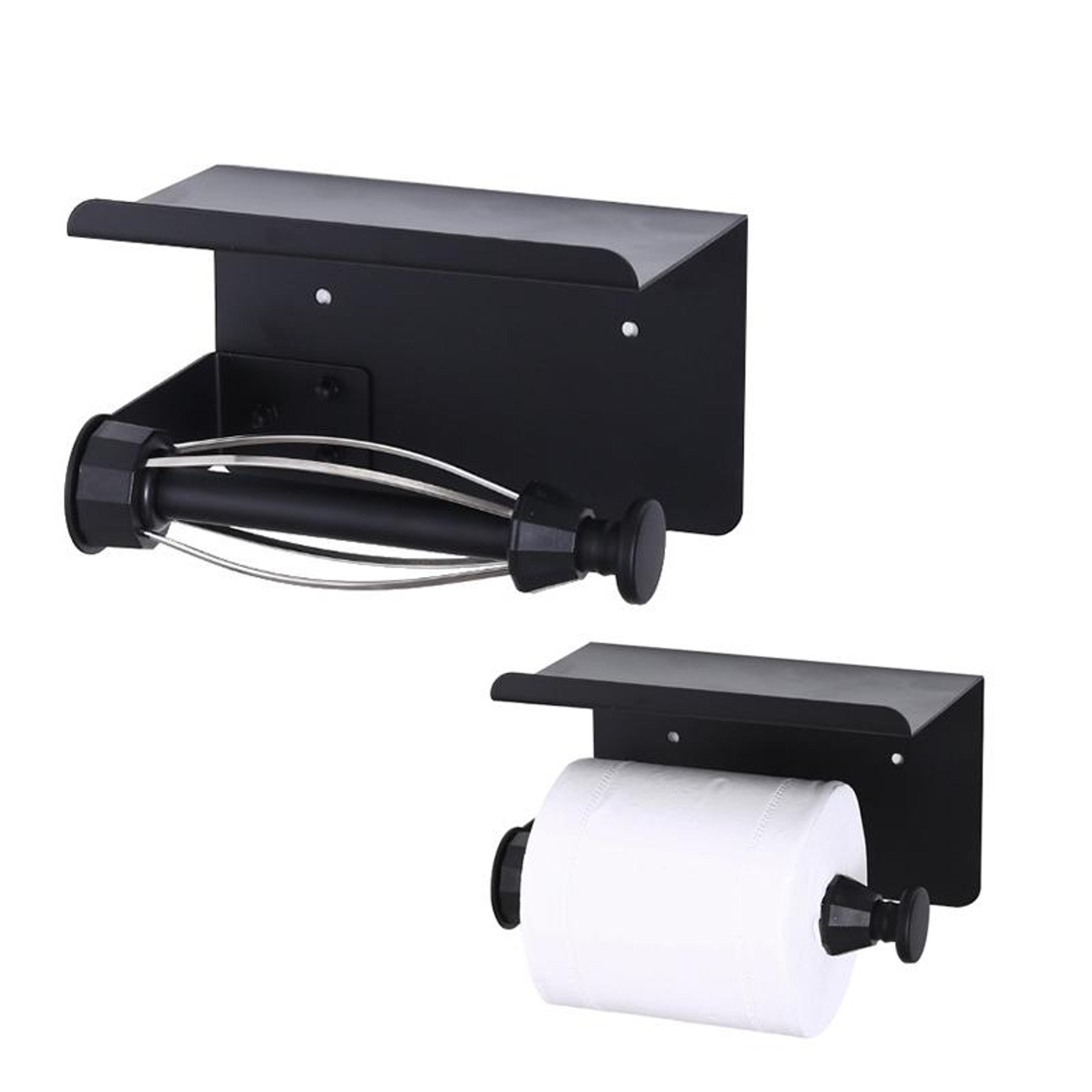 durahold stainless steel paper towel holder with damping control & no drill wall mount