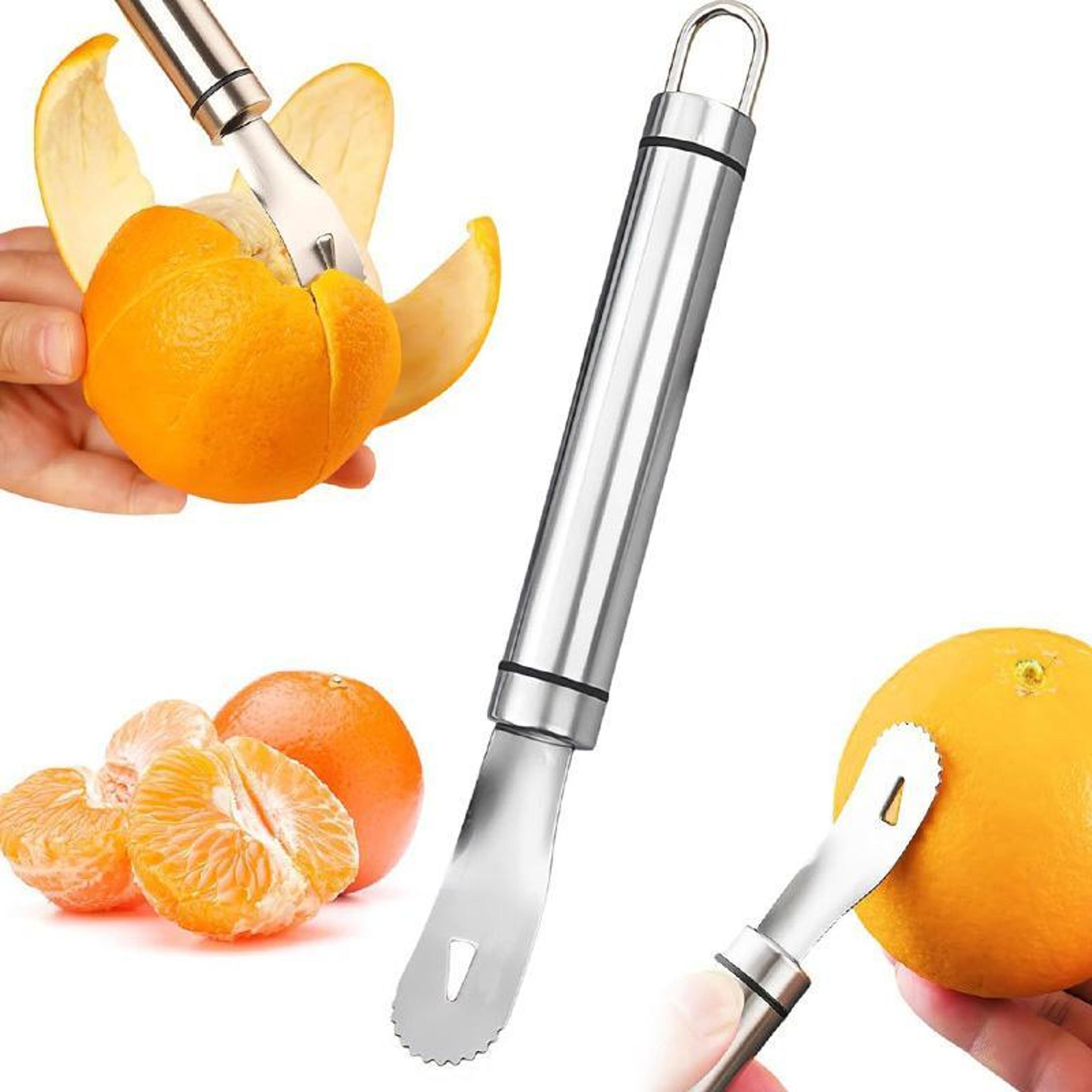 premium stainless steel citrus orange peeler tool for effortless fruit peeling
