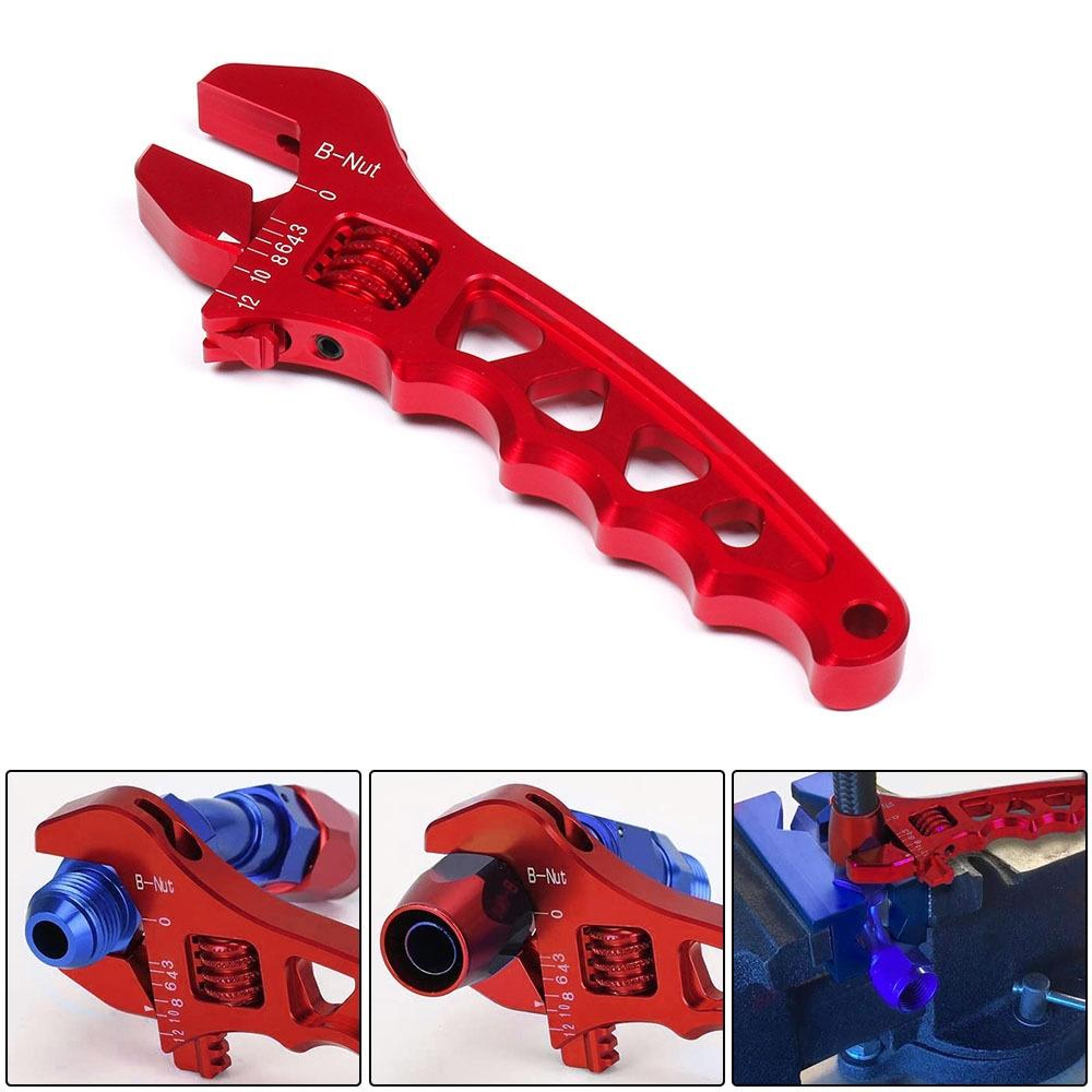 adjustable aluminum an fitting wrench for automotive hose installation