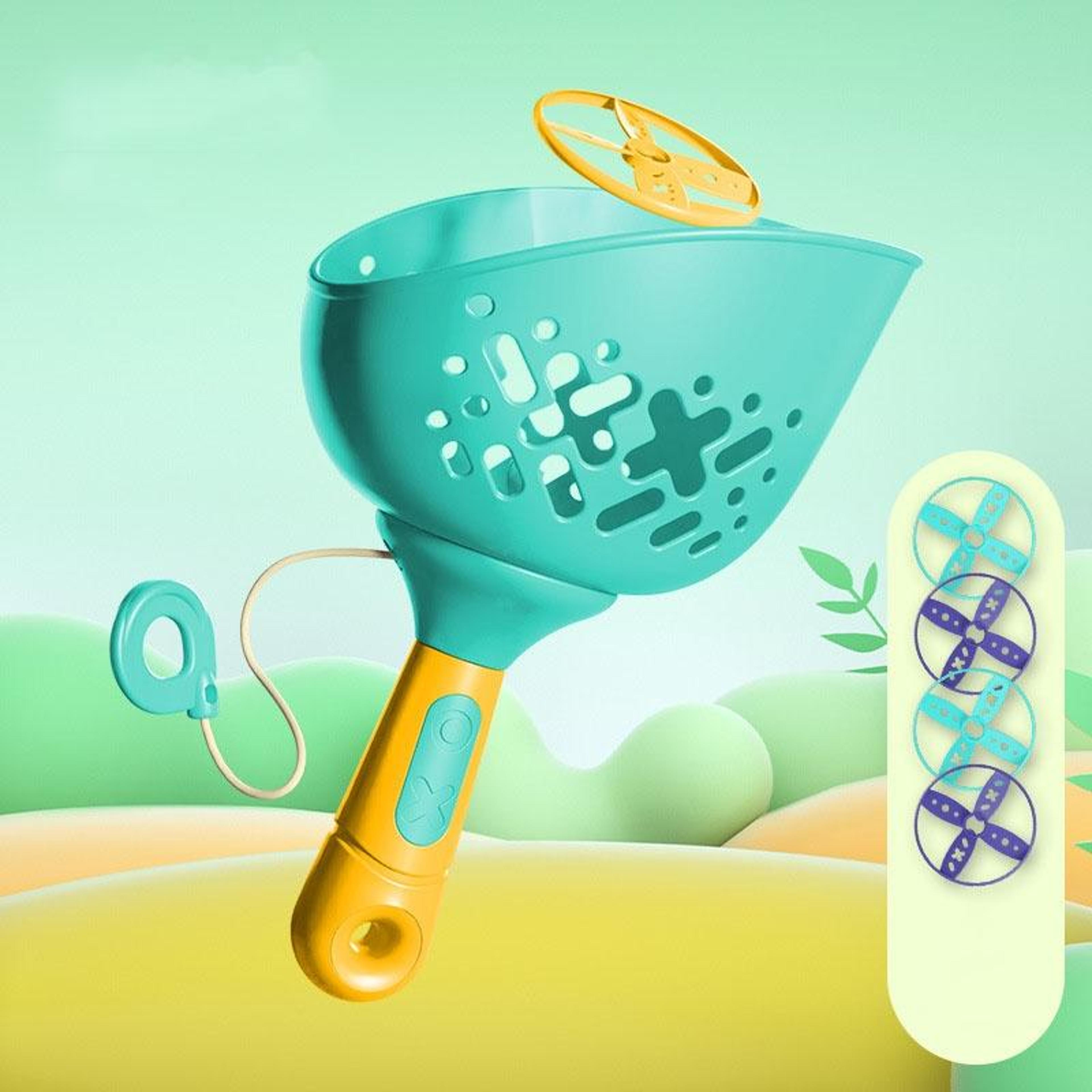 dragonfly flying disc catapult launcher kids outdoor fun toy