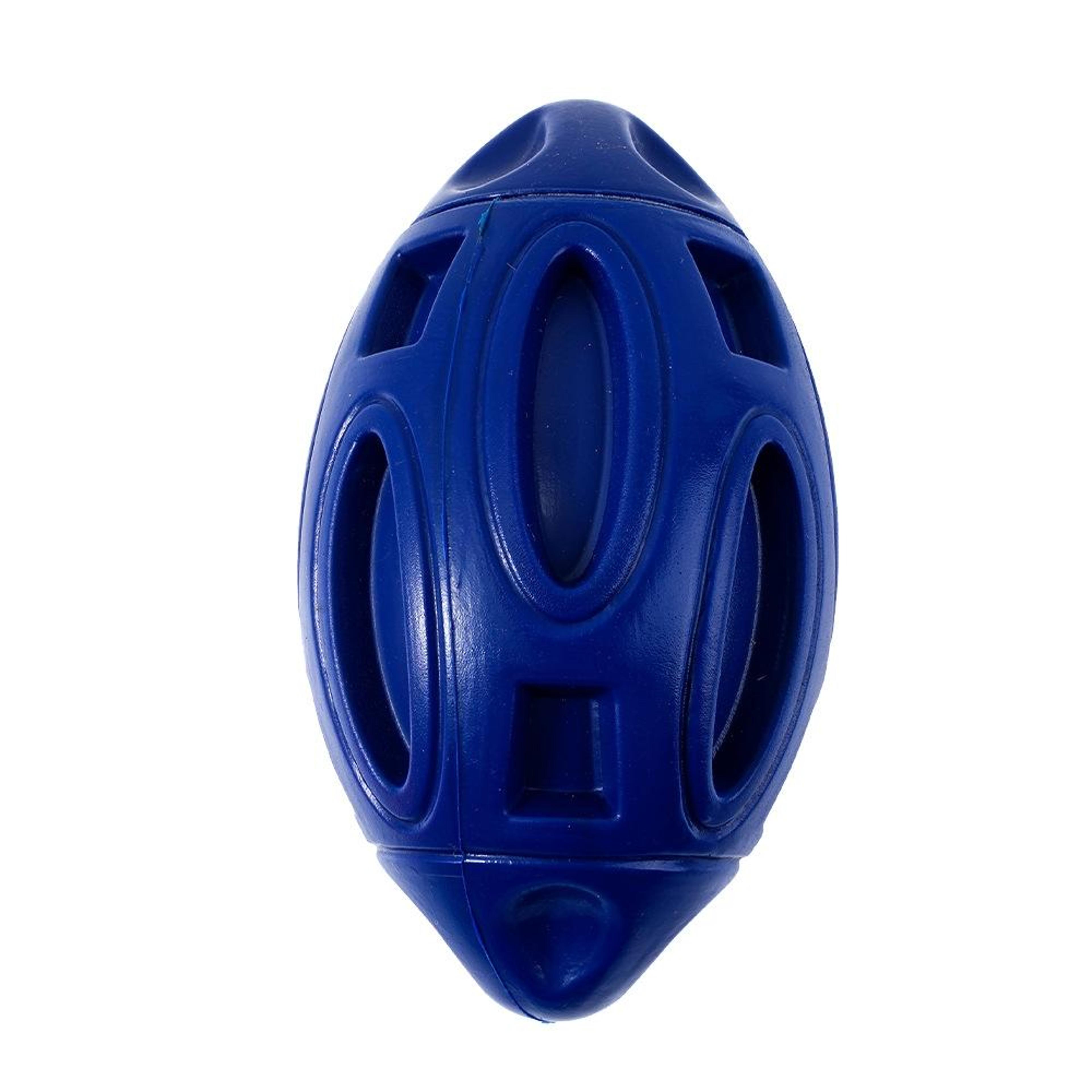 durable rubber rugby dog chew ball toy wear resistant interactive pet toy for strong chewers