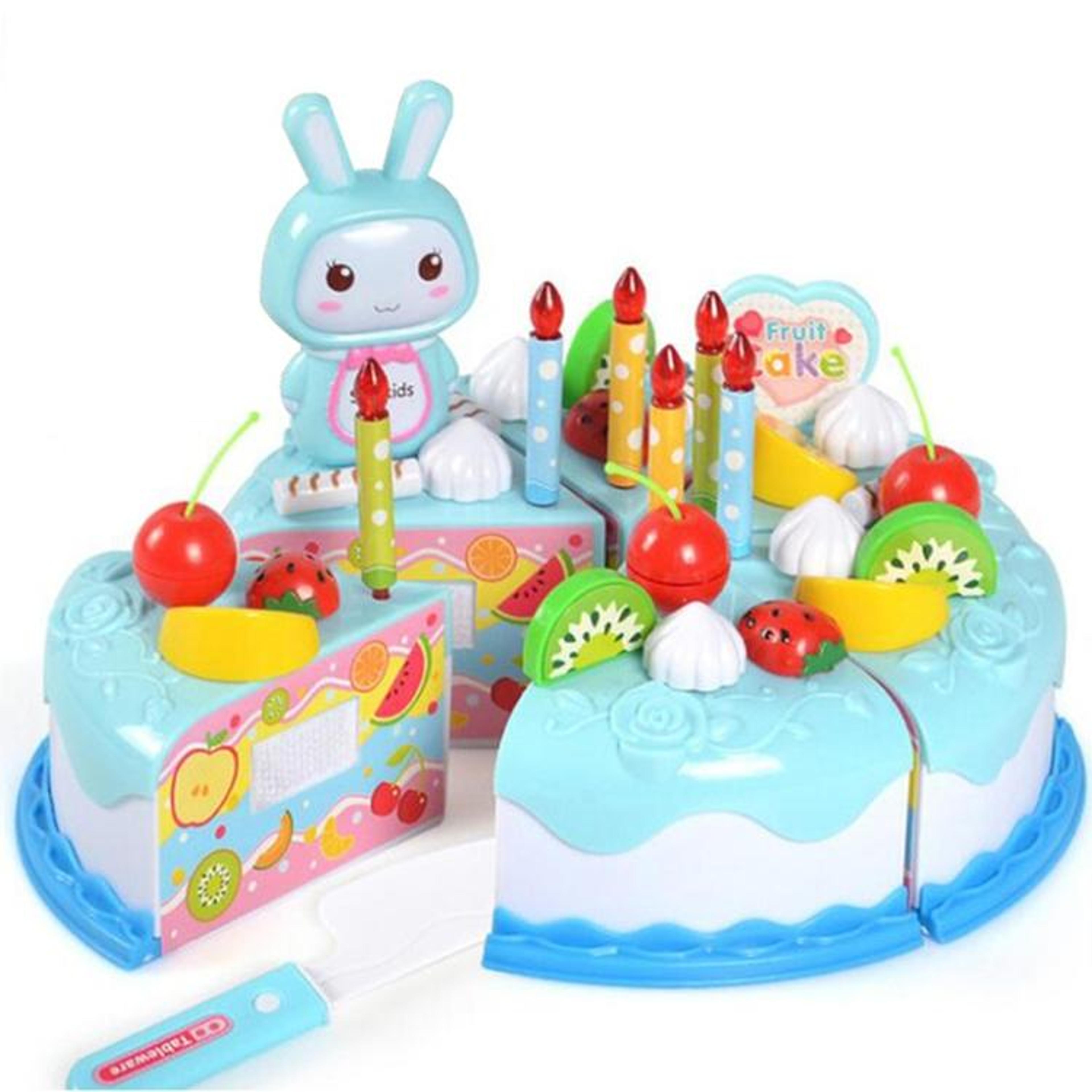 kids pretend play kitchen fruit cutting toy set educational role play food cake toys for toddlers