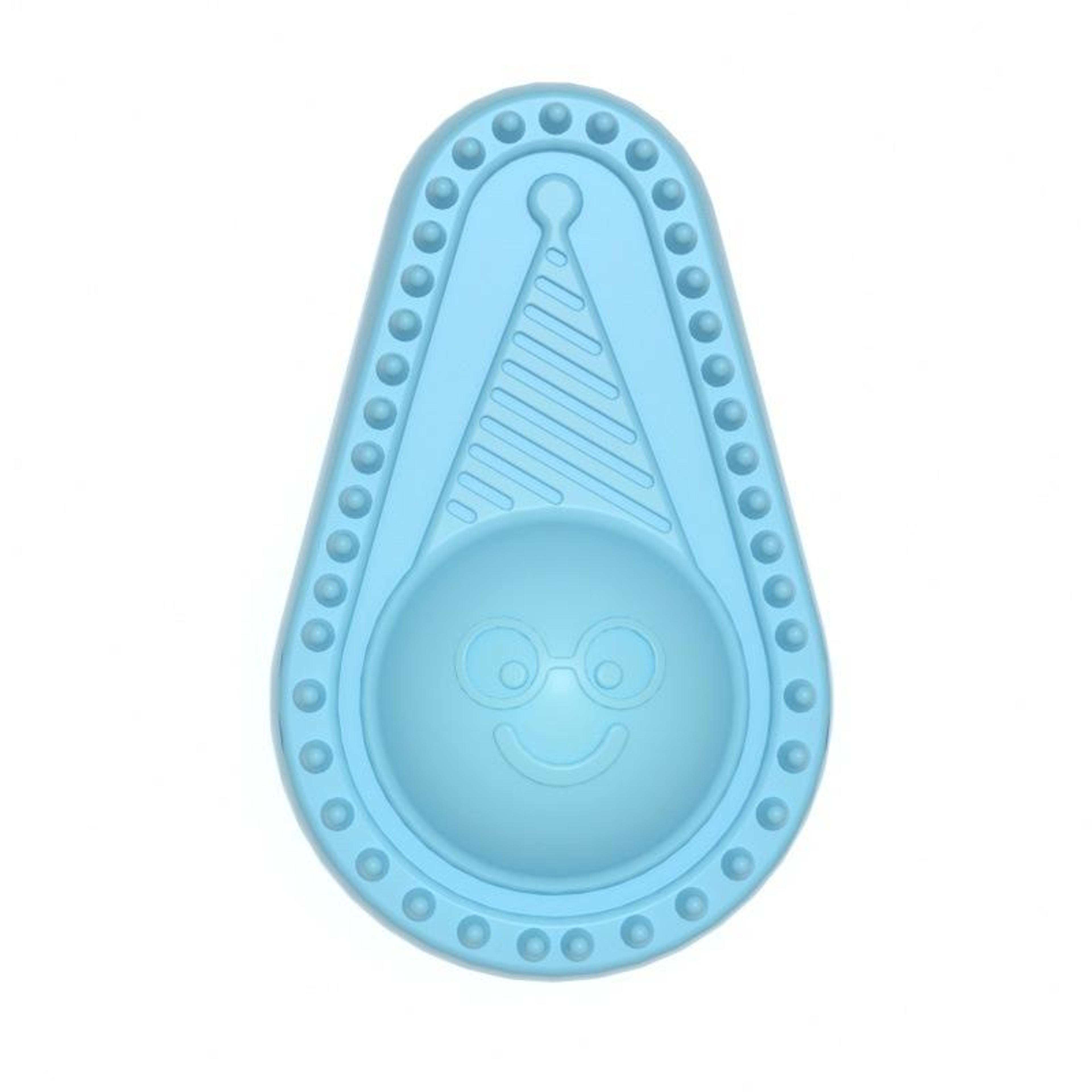 avocado tpr dog dental chew toy for tooth cleaning & teething relief