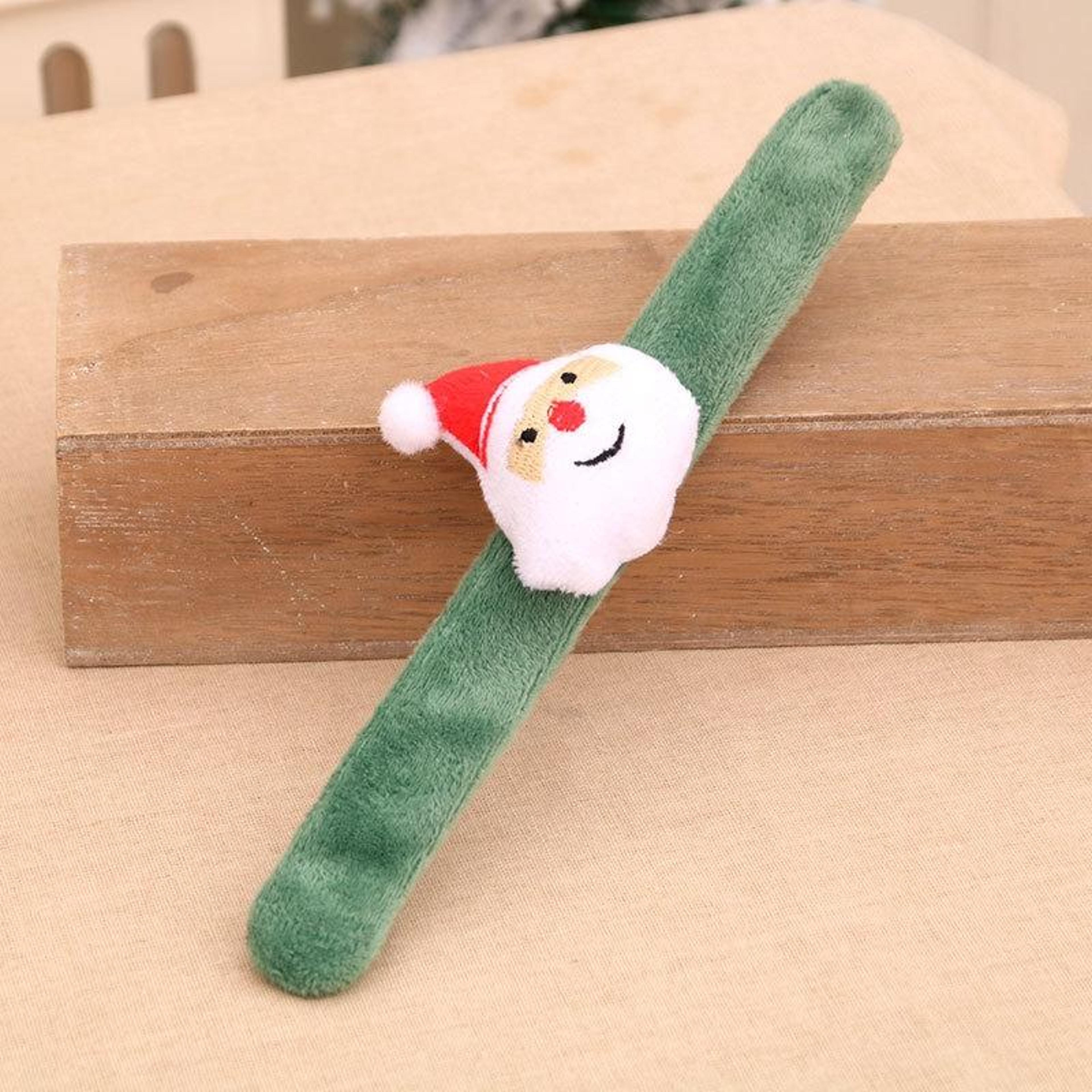 christmas kids slap bracelet toy festive party favor & stocking stuffer gift