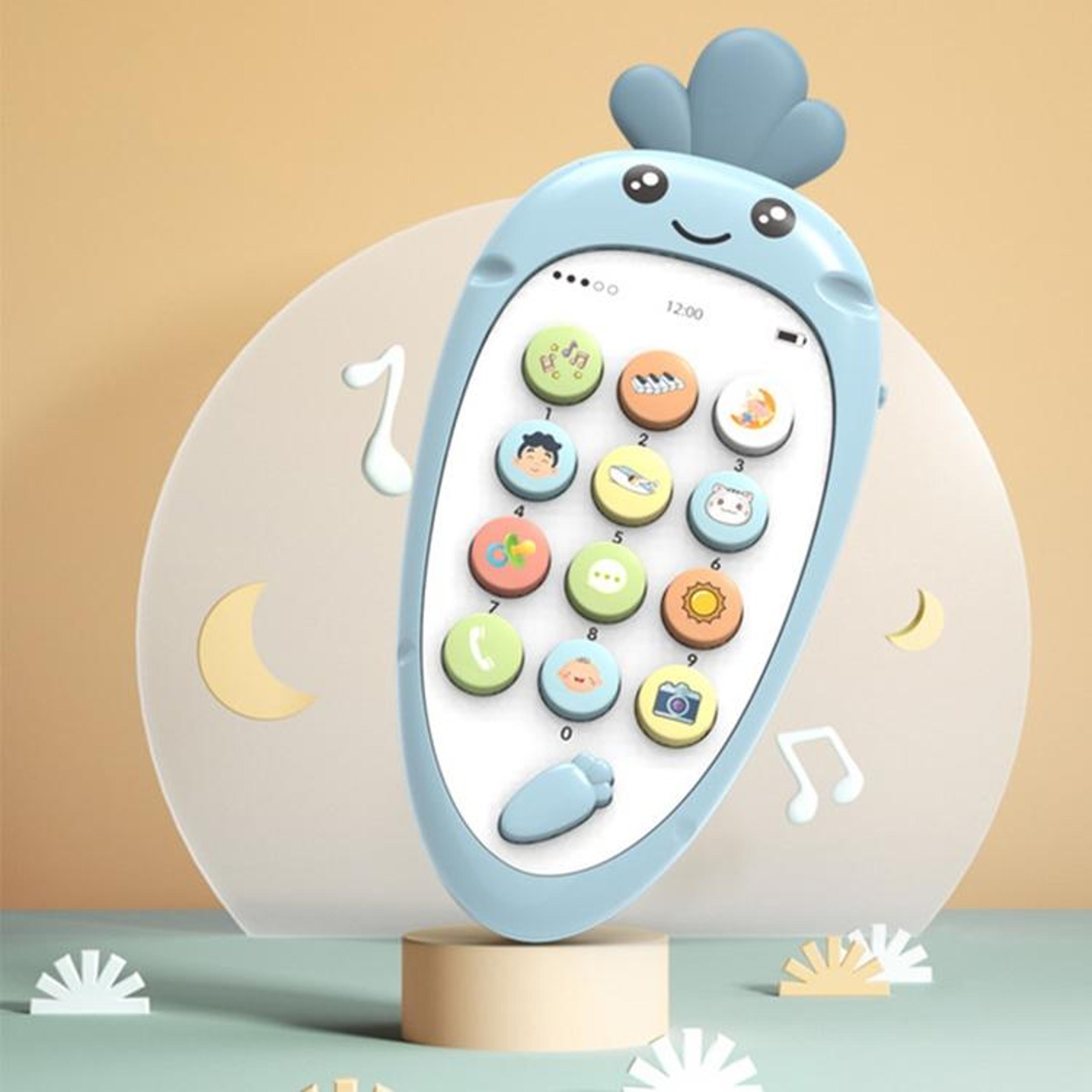 radish baby learning phone toy with music, lights & early education activities