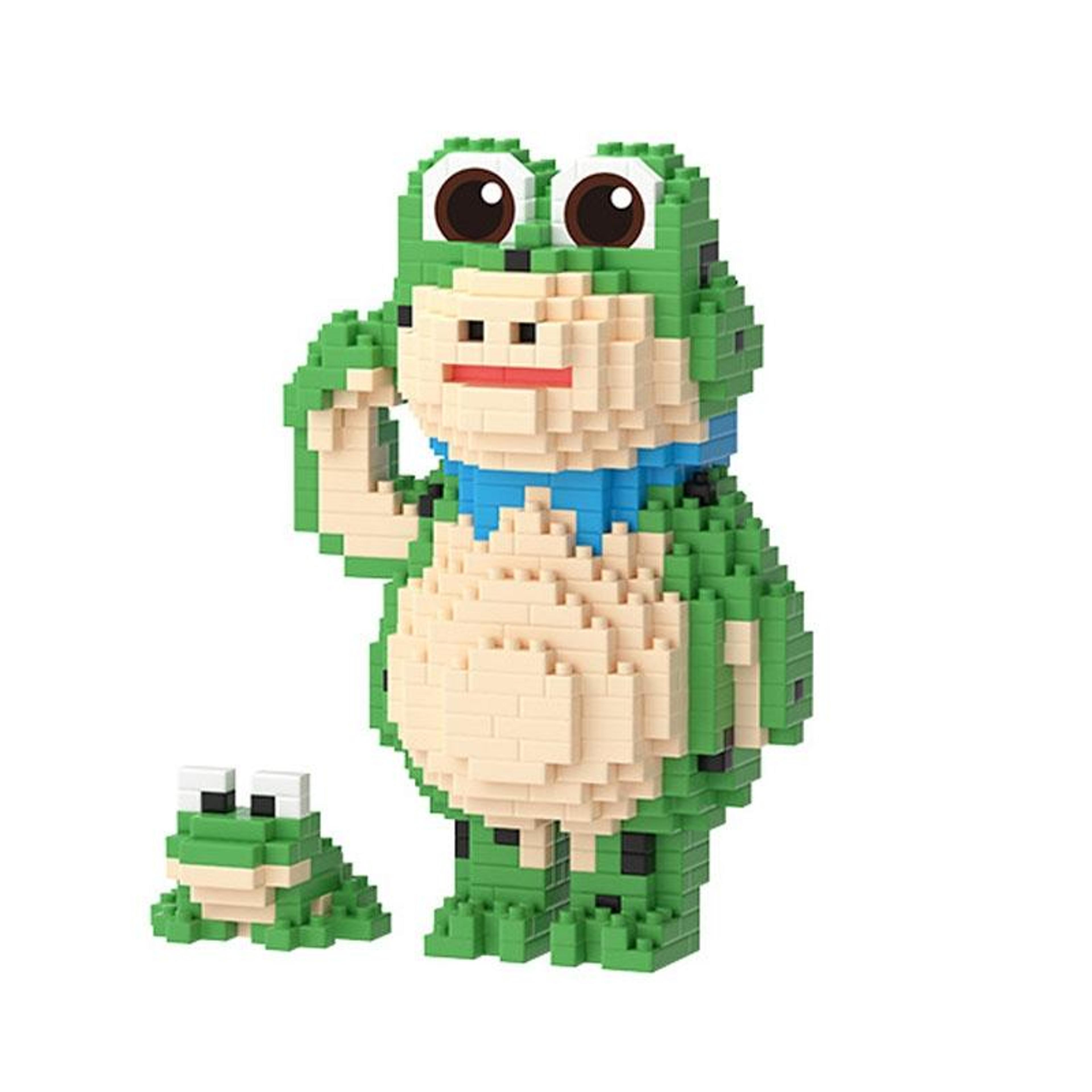 frog building blocks set for kids stem educational construction toy