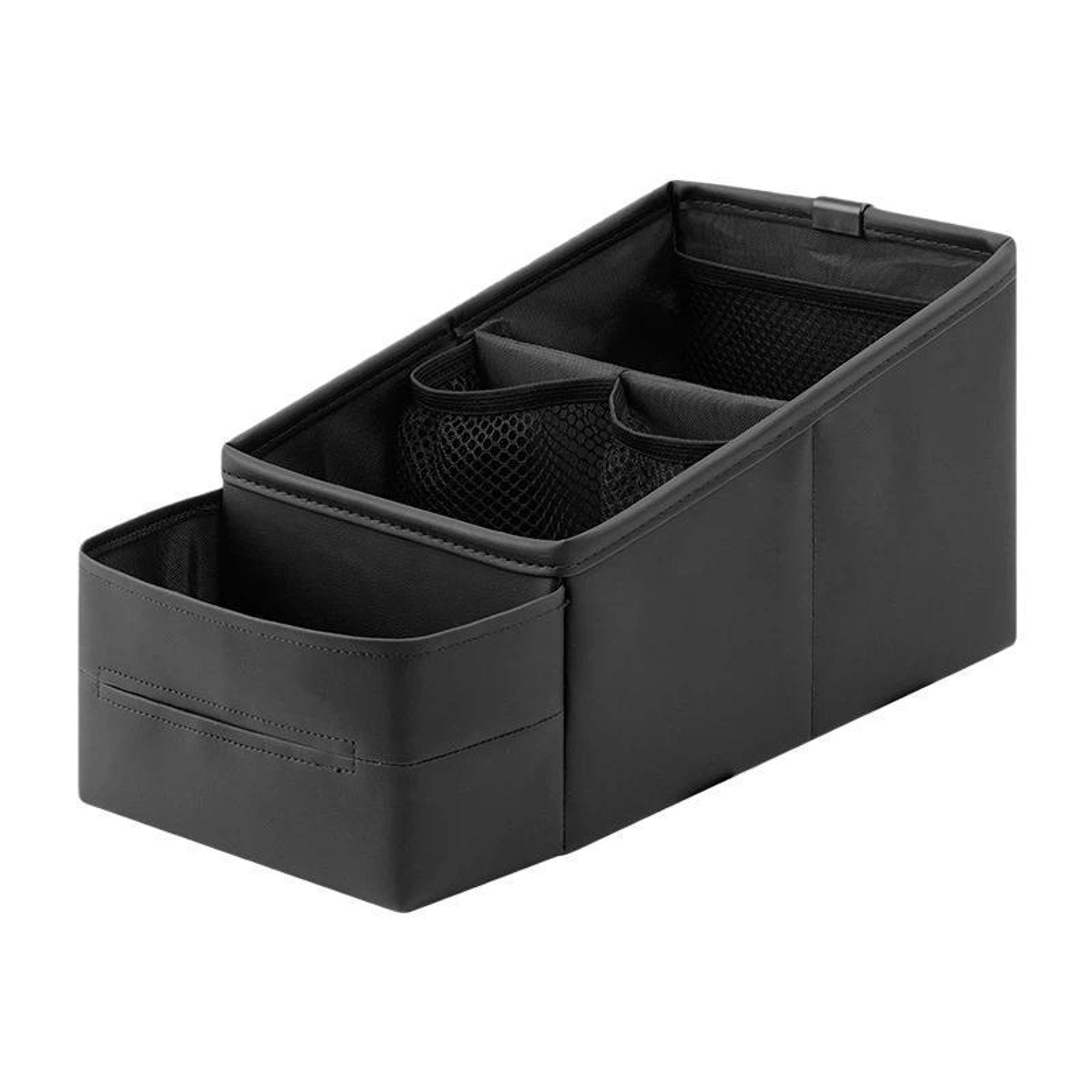 driveease car armrest organizer with cup holder & storage console