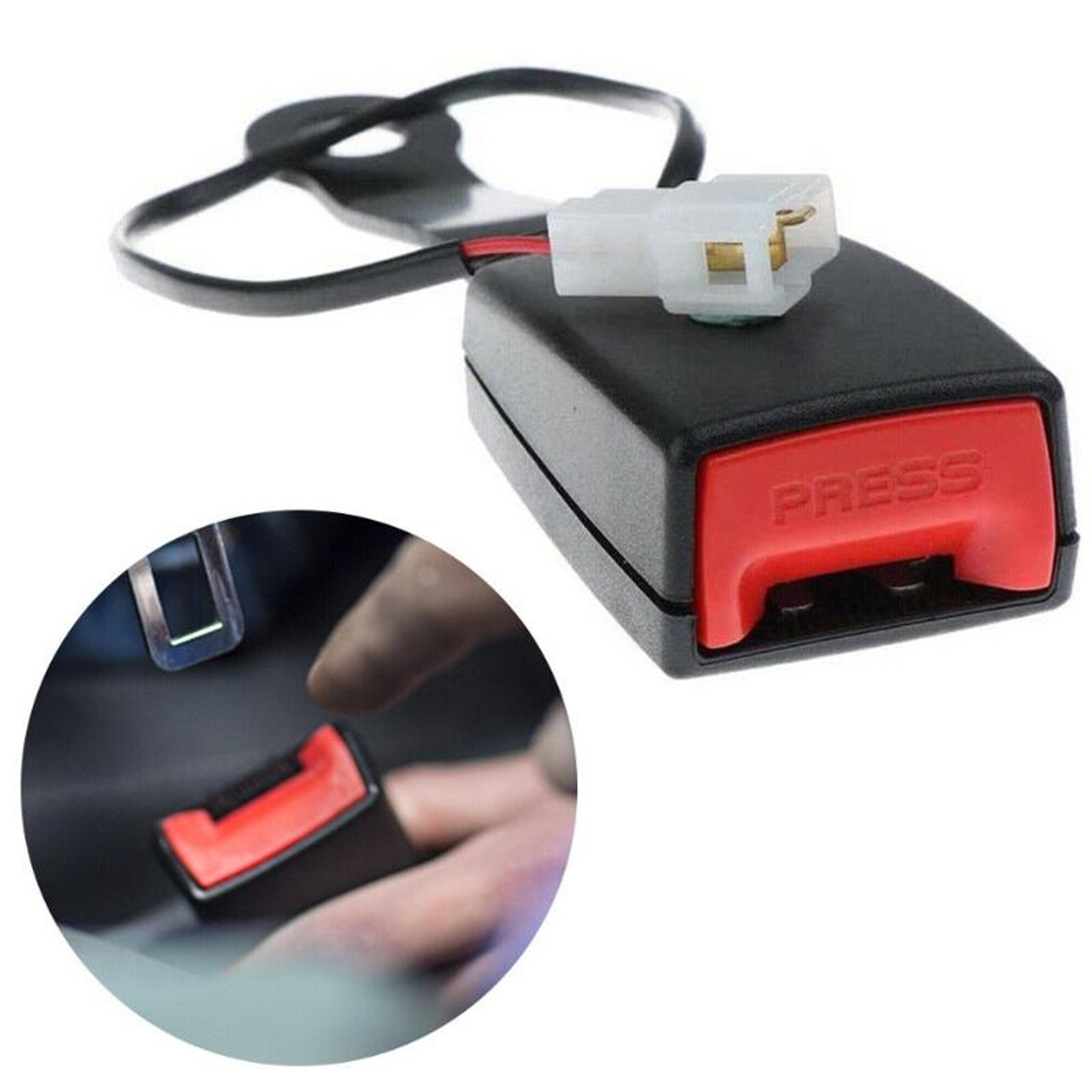 universal seat belt buckle replacement with alarm wire base for safe & reliable driving