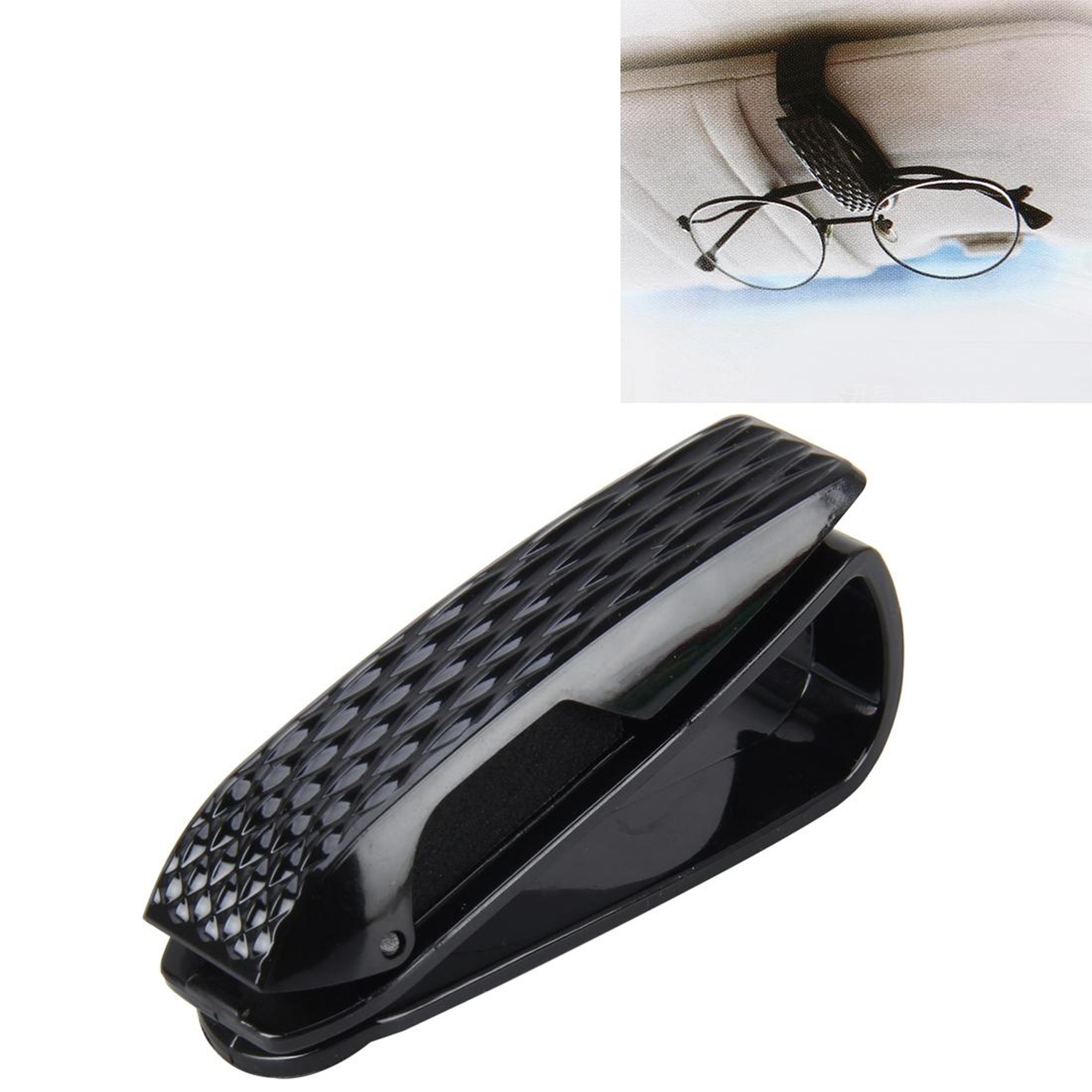 drivesafe car sunglasses holder clip for sun visor auto eyeglass organizer