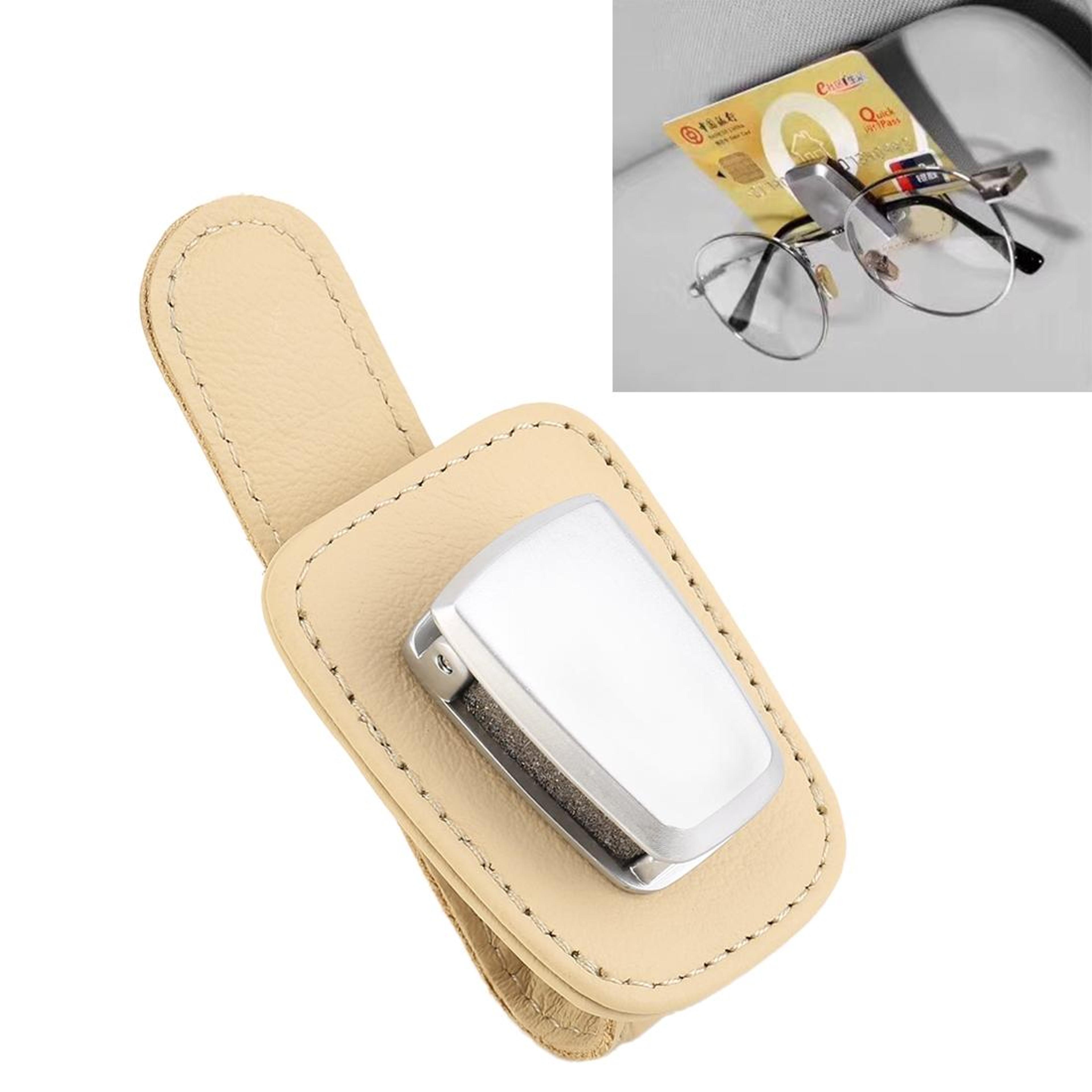 driveease car sunglasses holder clip & visor organizer for glasses, cards and tickets